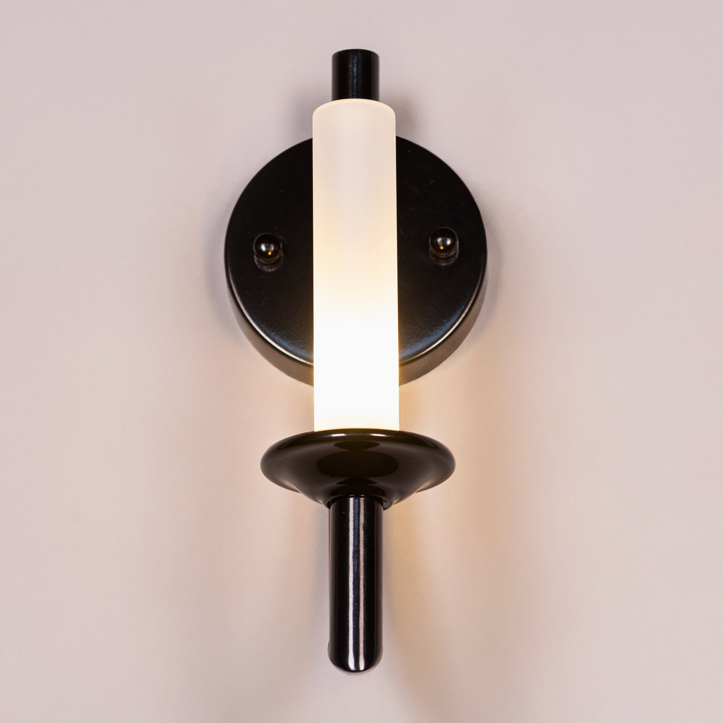Forma (Black, White) Frosted Glass Wall Light