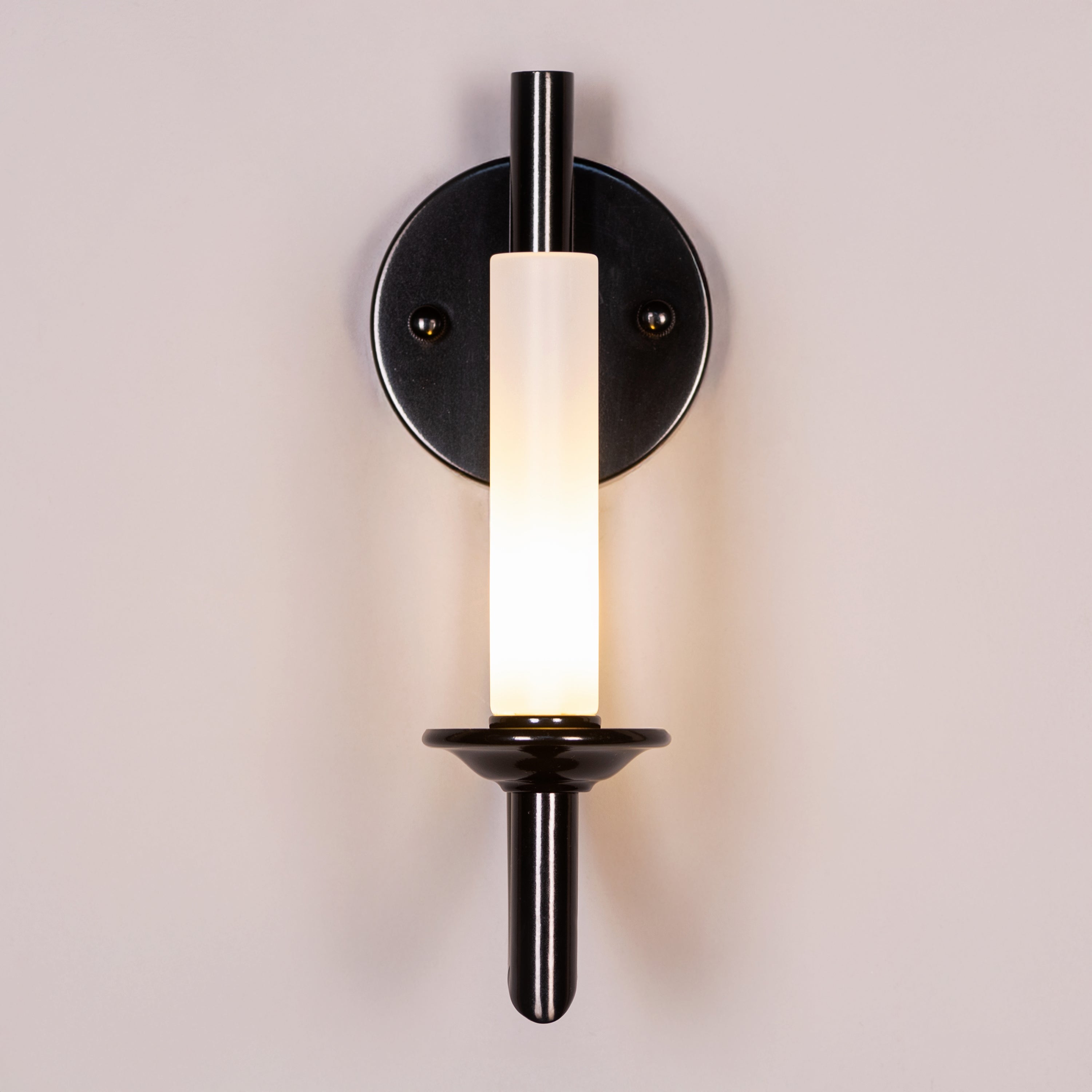 Forma (Black, White) Frosted Glass Wall Light