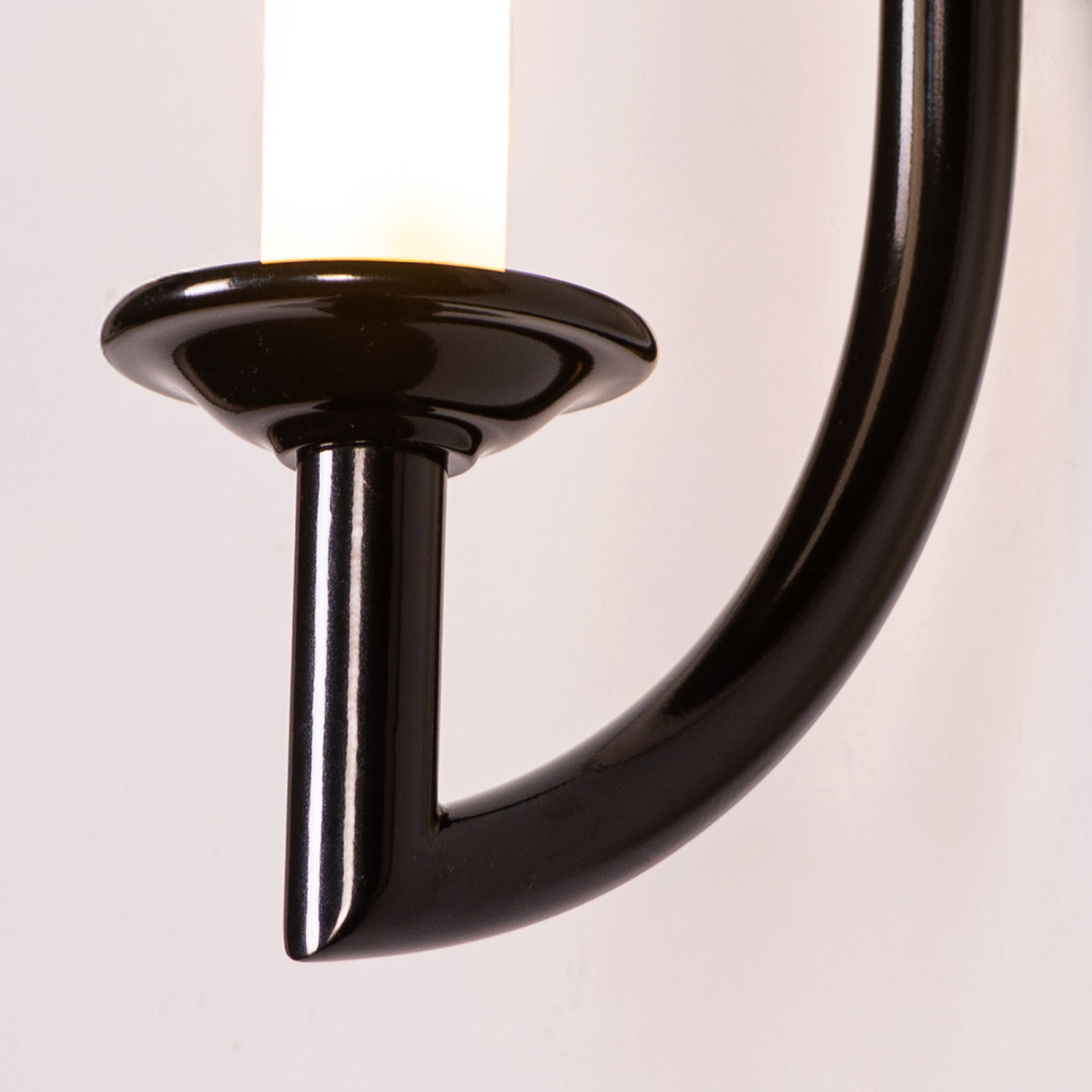 Forma (Black, White) Frosted Glass Wall Light