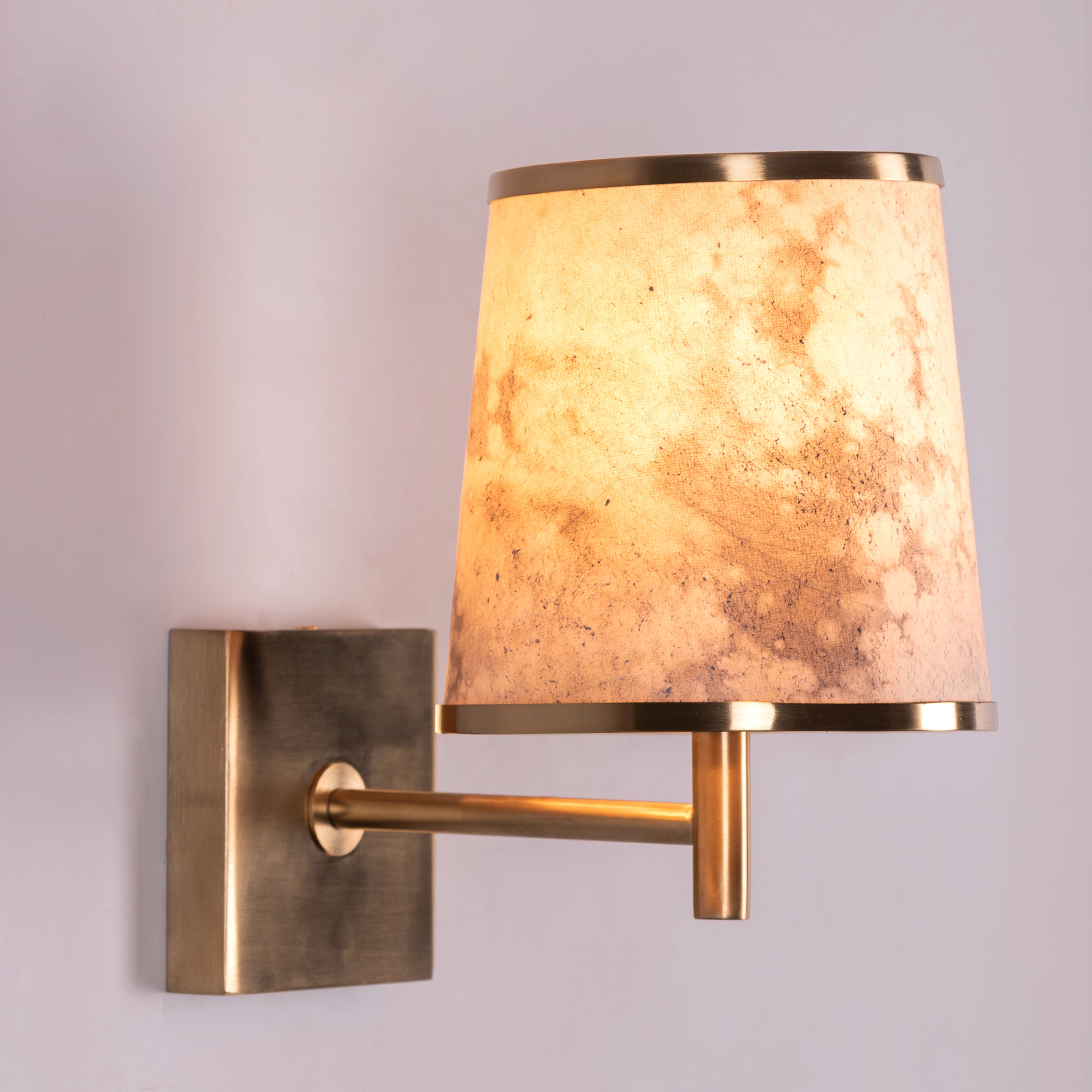 Clean Slate (Gold) Stone Veneer Wall Light
