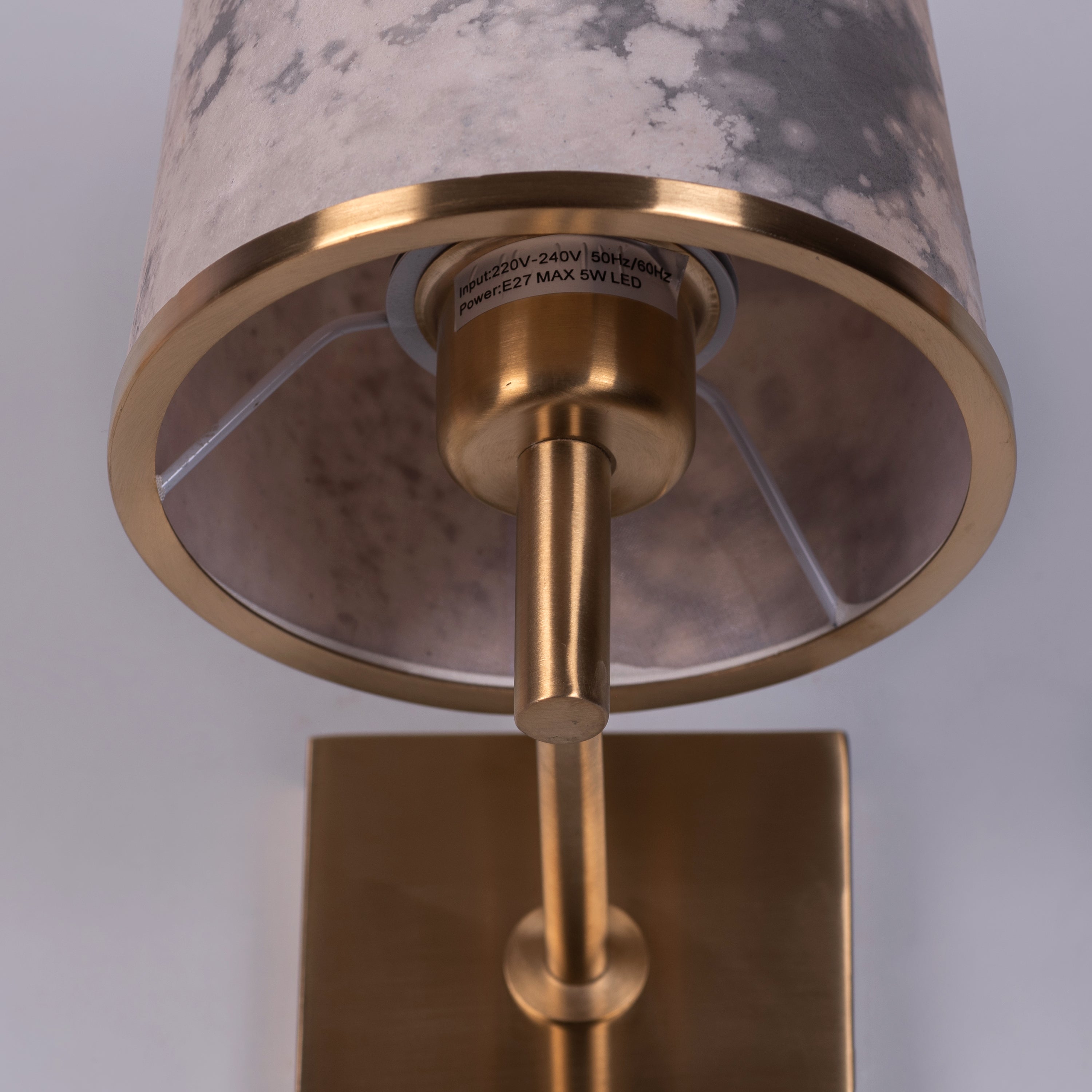 Clean Slate (Gold) Stone Veneer Wall Light