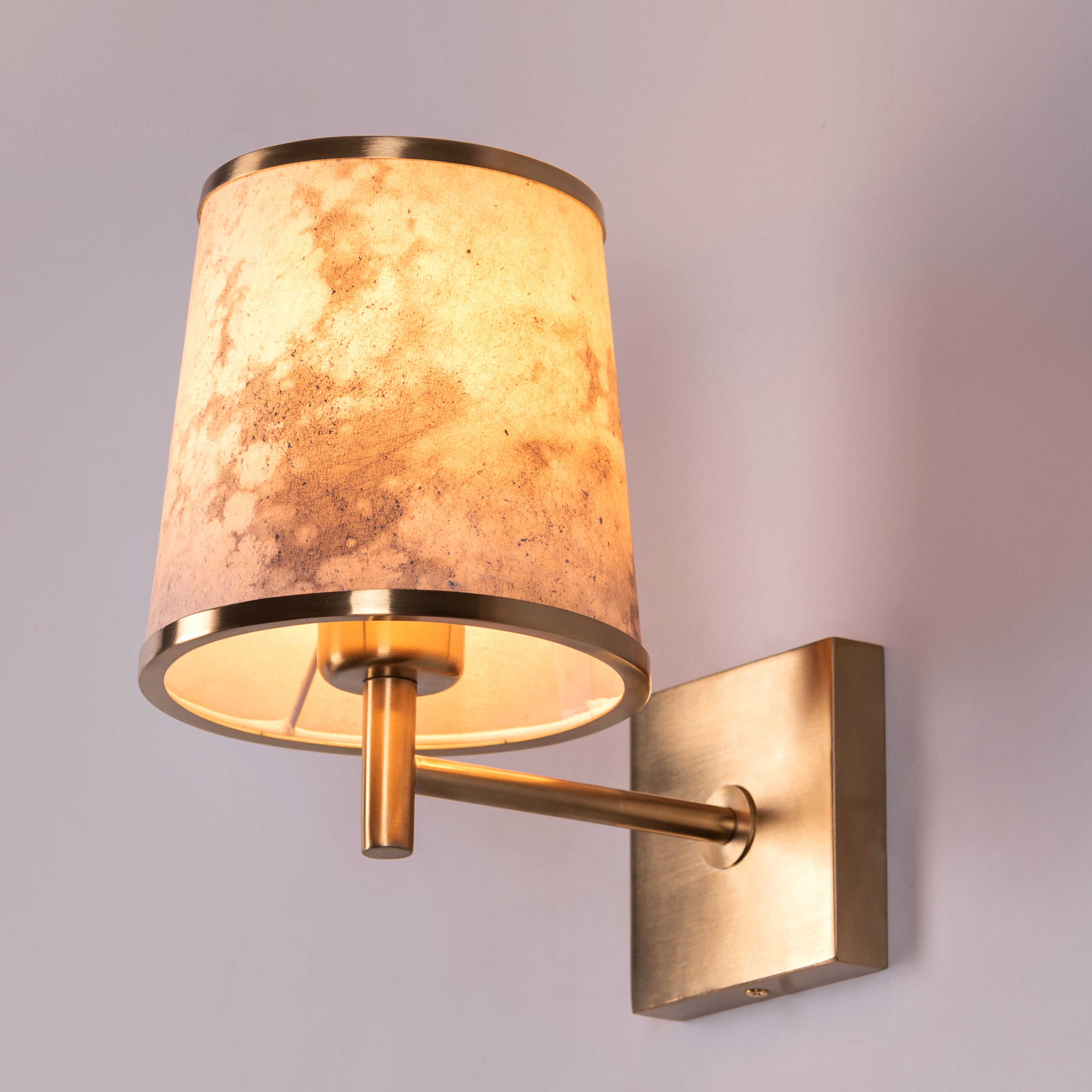 Clean Slate (Gold) Stone Veneer Wall Light