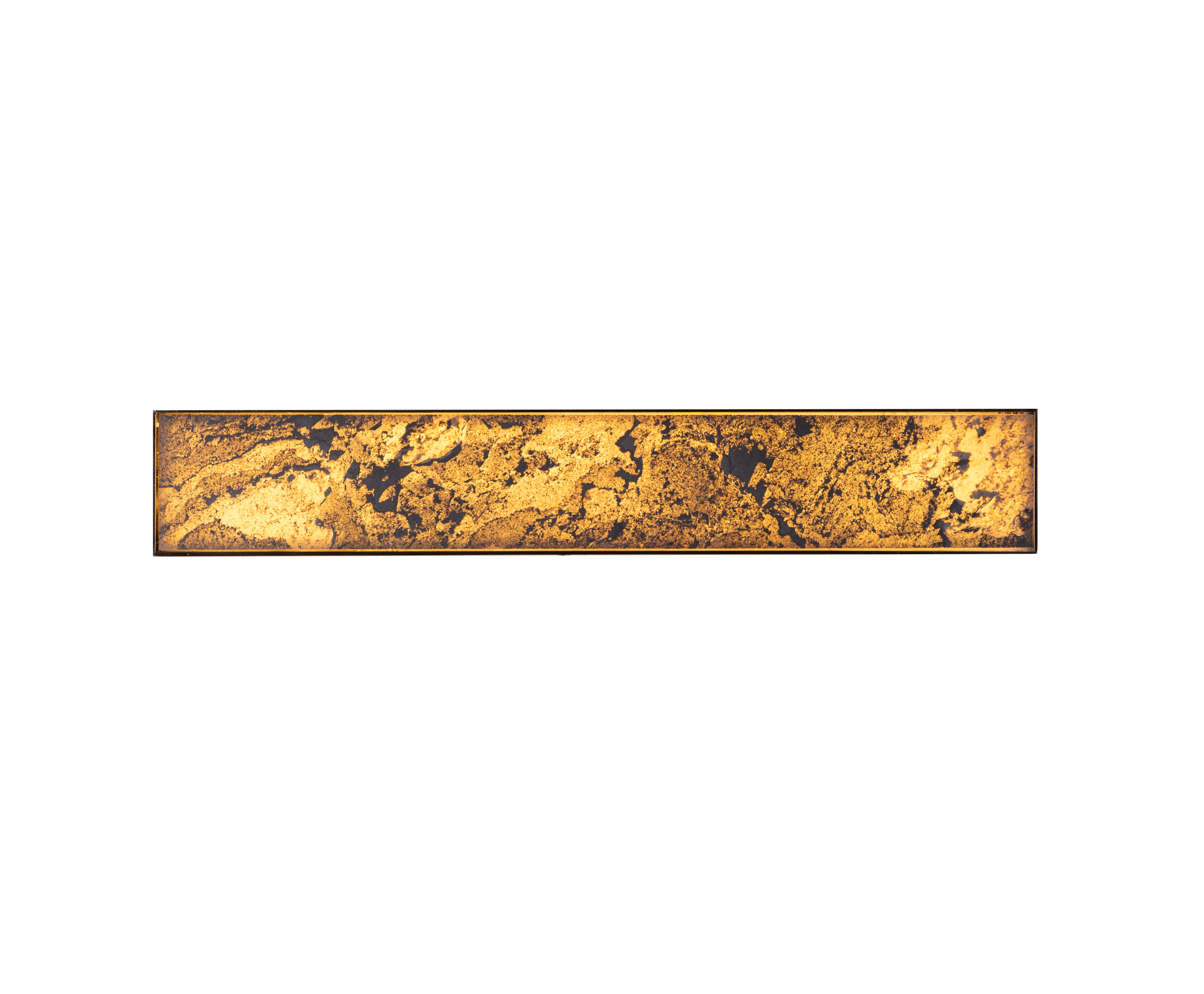 Cloudy Days Translucent (Small, Gold, Built-In LED) Natural Stone Wall Light