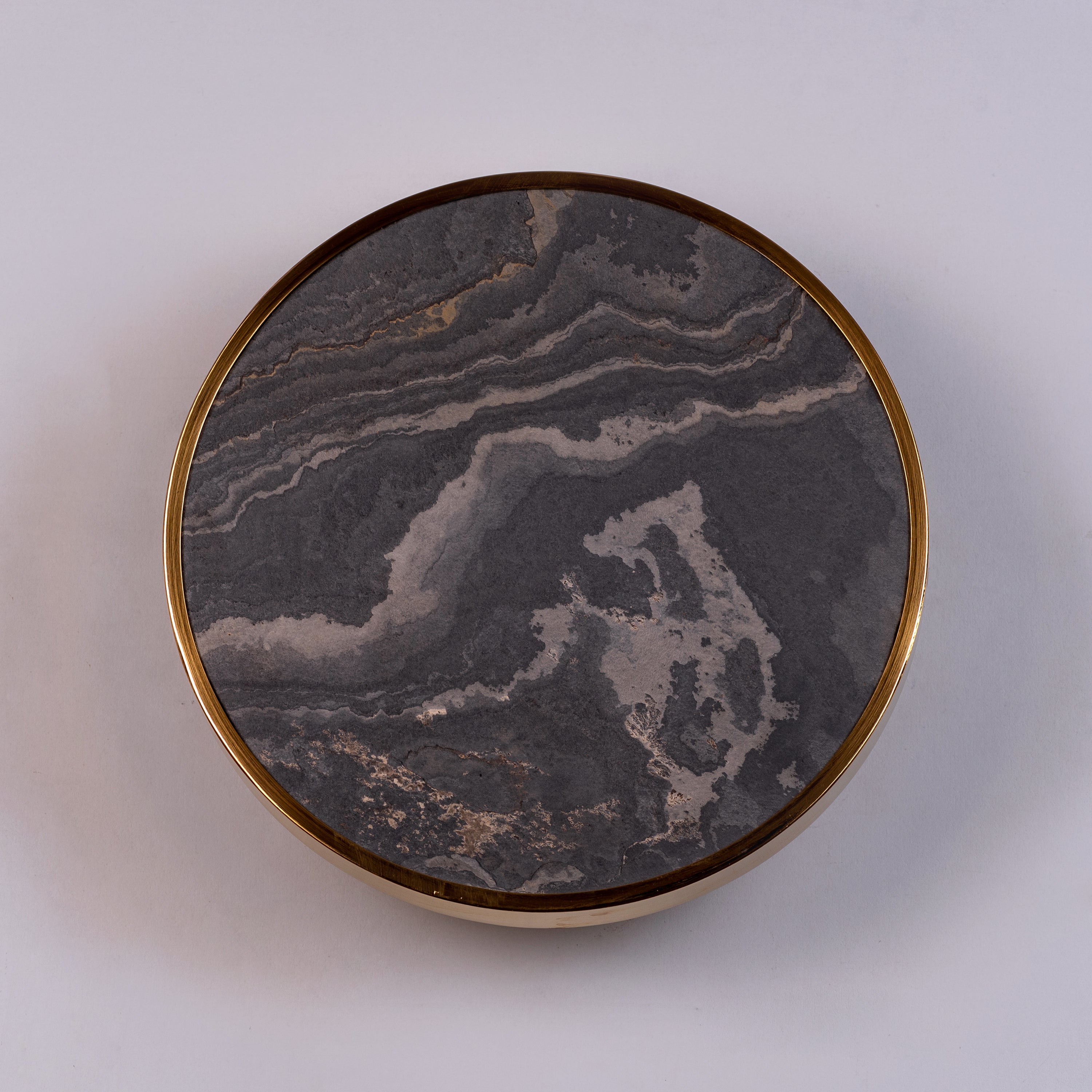 Slate Abate (Gold, Built-In LED) Stone Veneer Wall Light