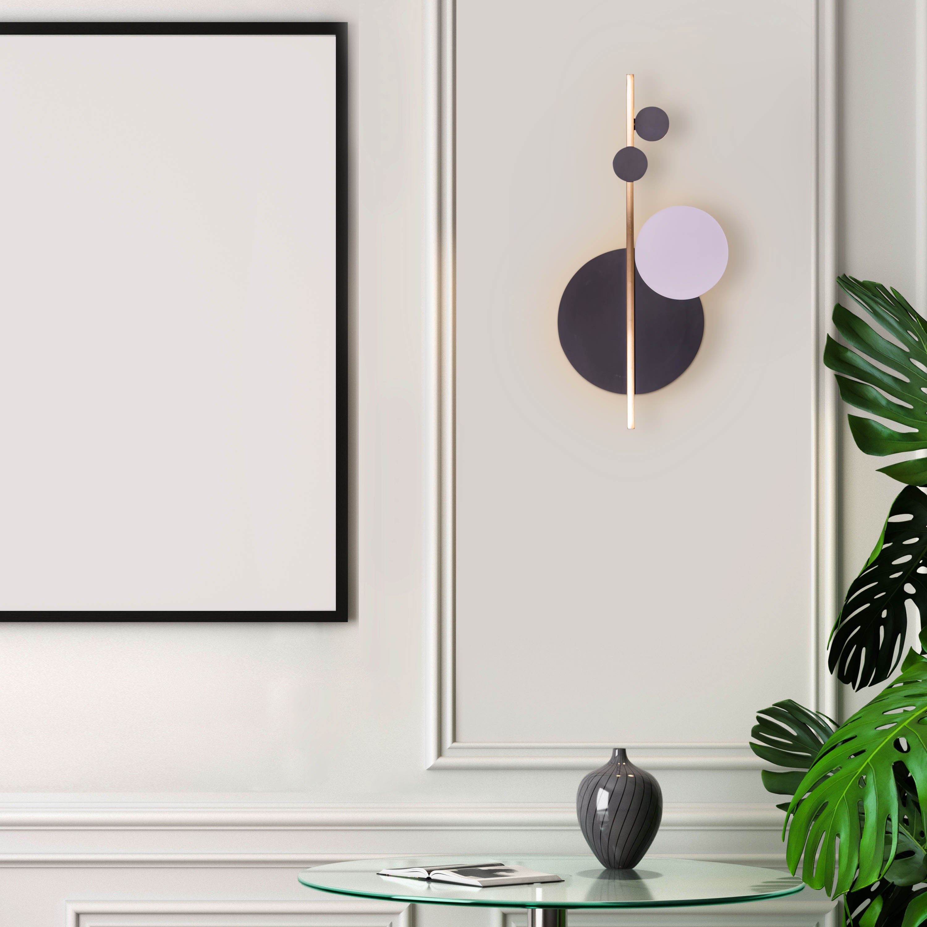 Polka Perfect (Gold, Built-In LED) Wall Light