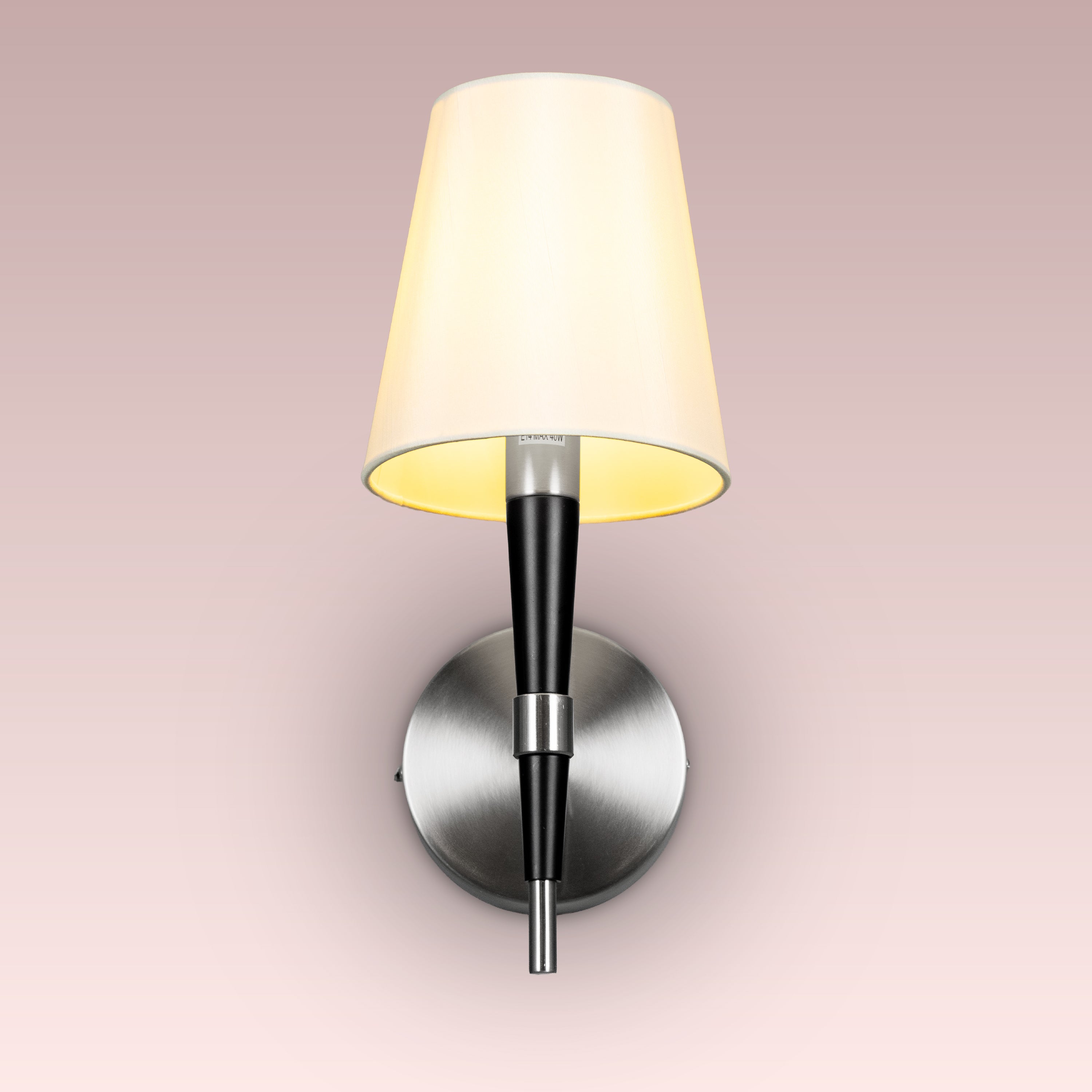 See The Unseen (S.S Finish) Fabric Wall Light