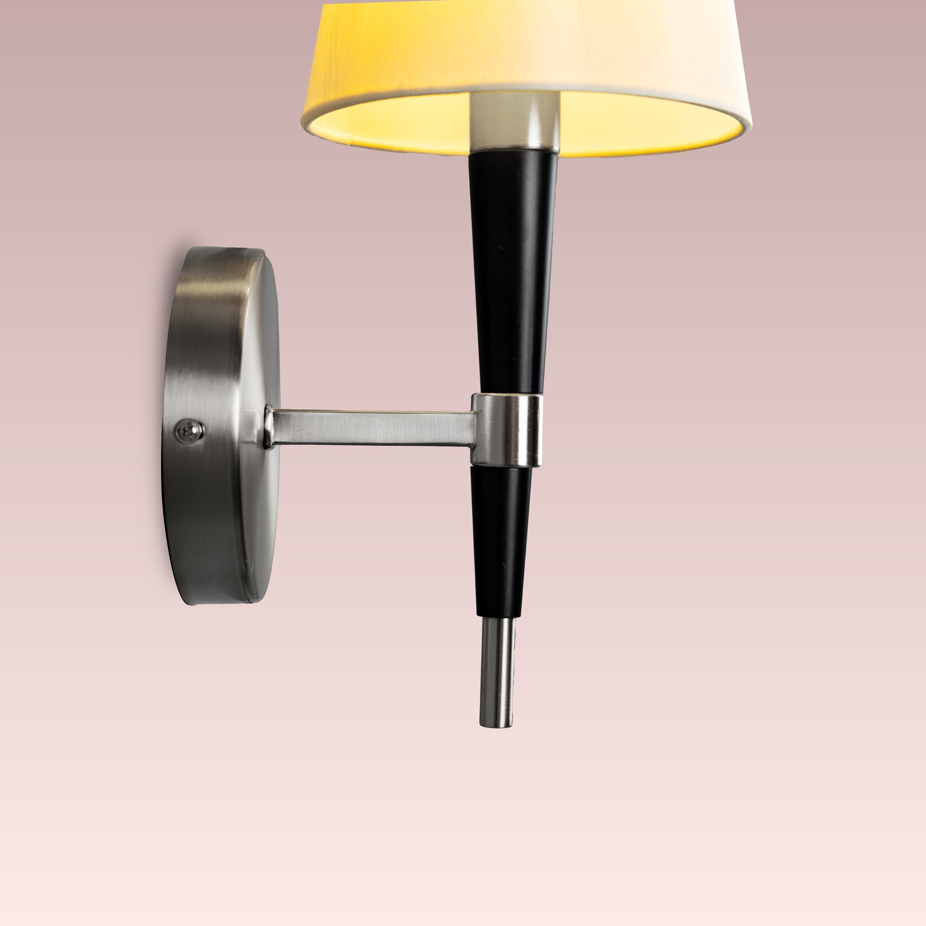 See The Unseen (S.S Finish) Fabric Wall Light