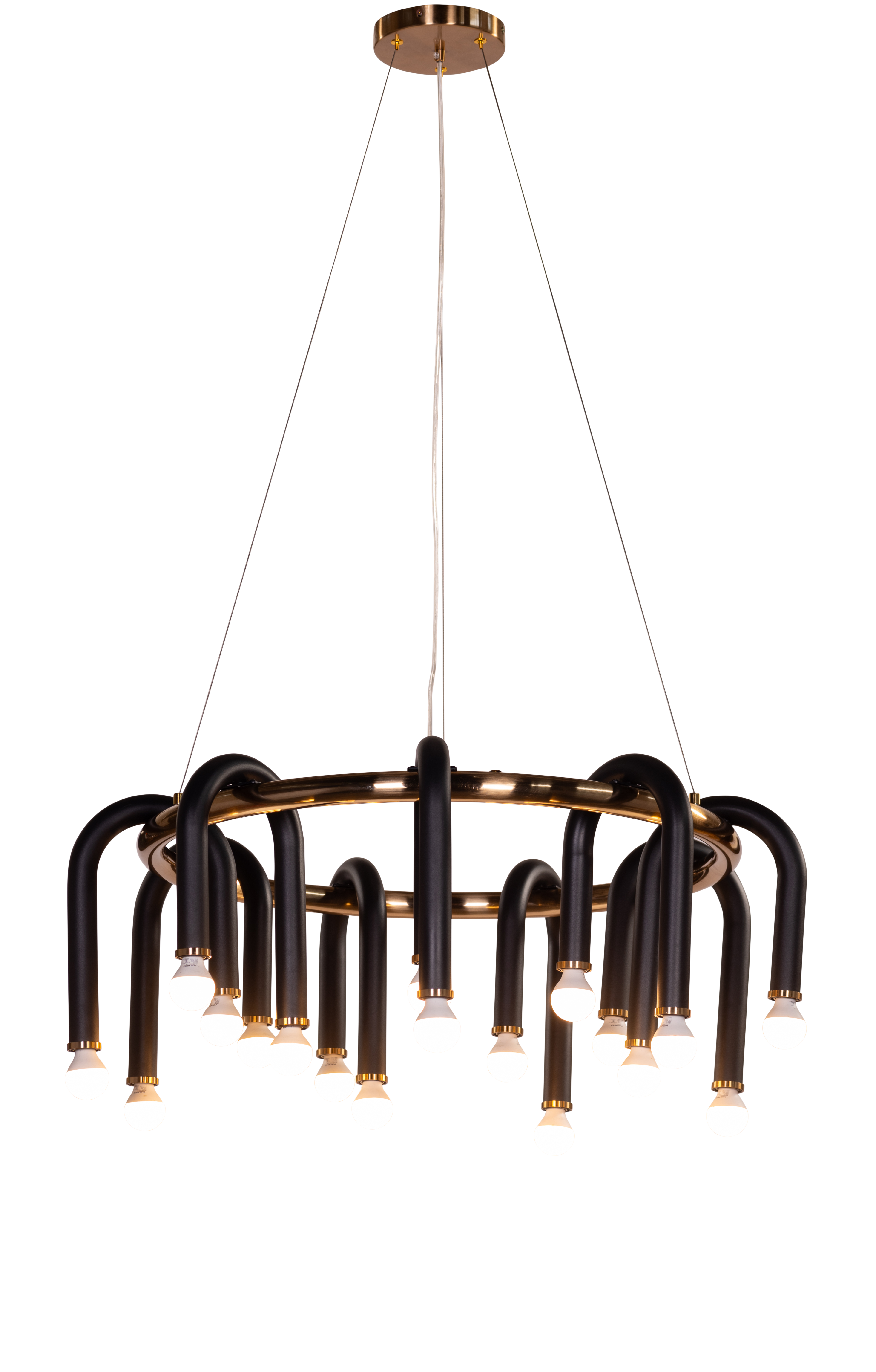 Dance With The Duke (Black, Gold) Chandelier