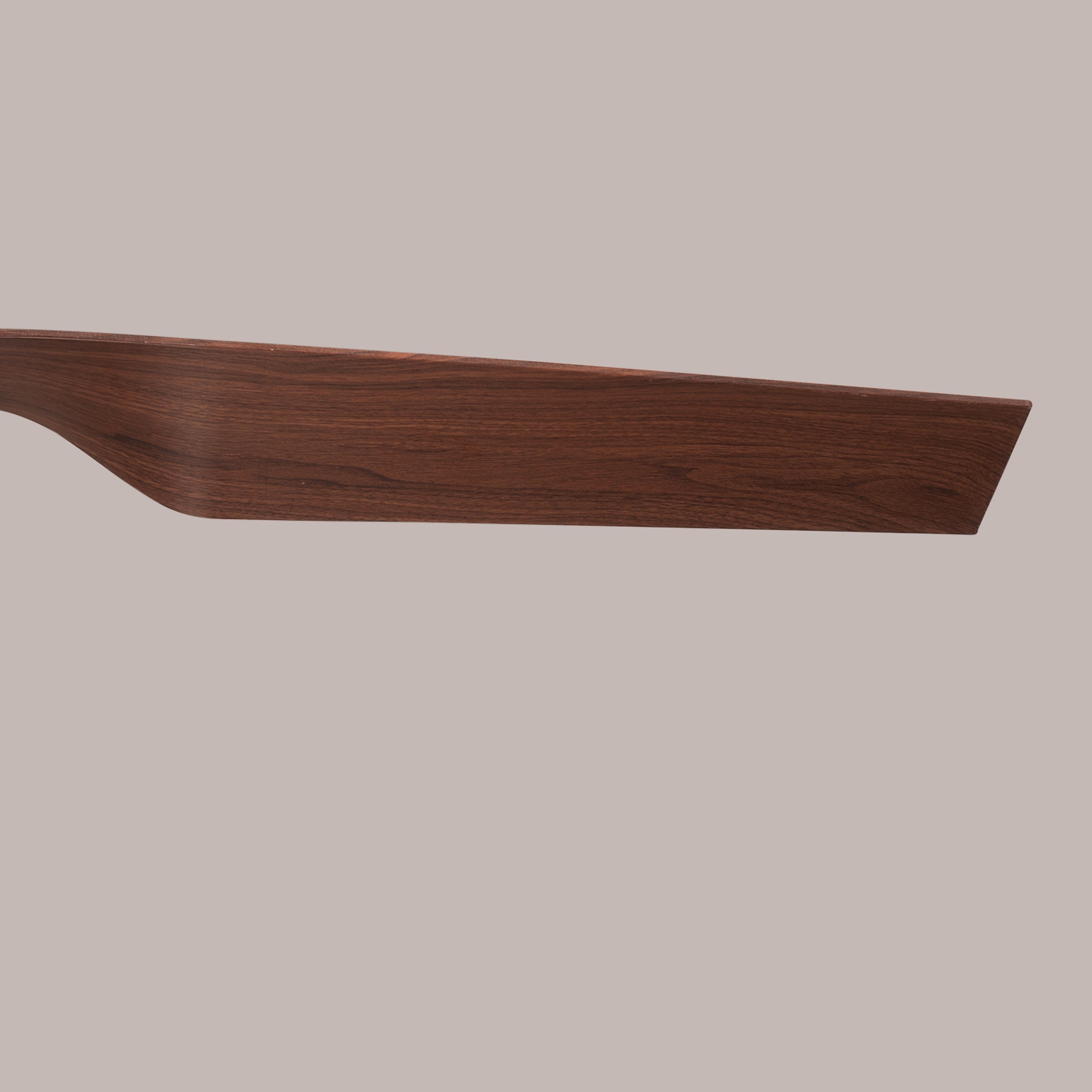 Saratoga (127 cm Span, Chrome Finish Metal Body, Teak Wood Finish ABS Blades) Ceiling Fan