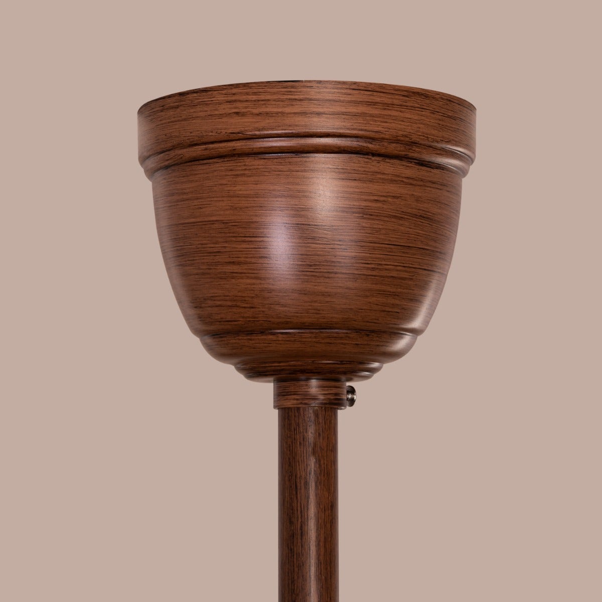 Chaos (155 cm Span, Wood Finish Metal Body, Teak Wood Finish ABS Blades) Dimmable LED With Remote Control Ceiling Fan