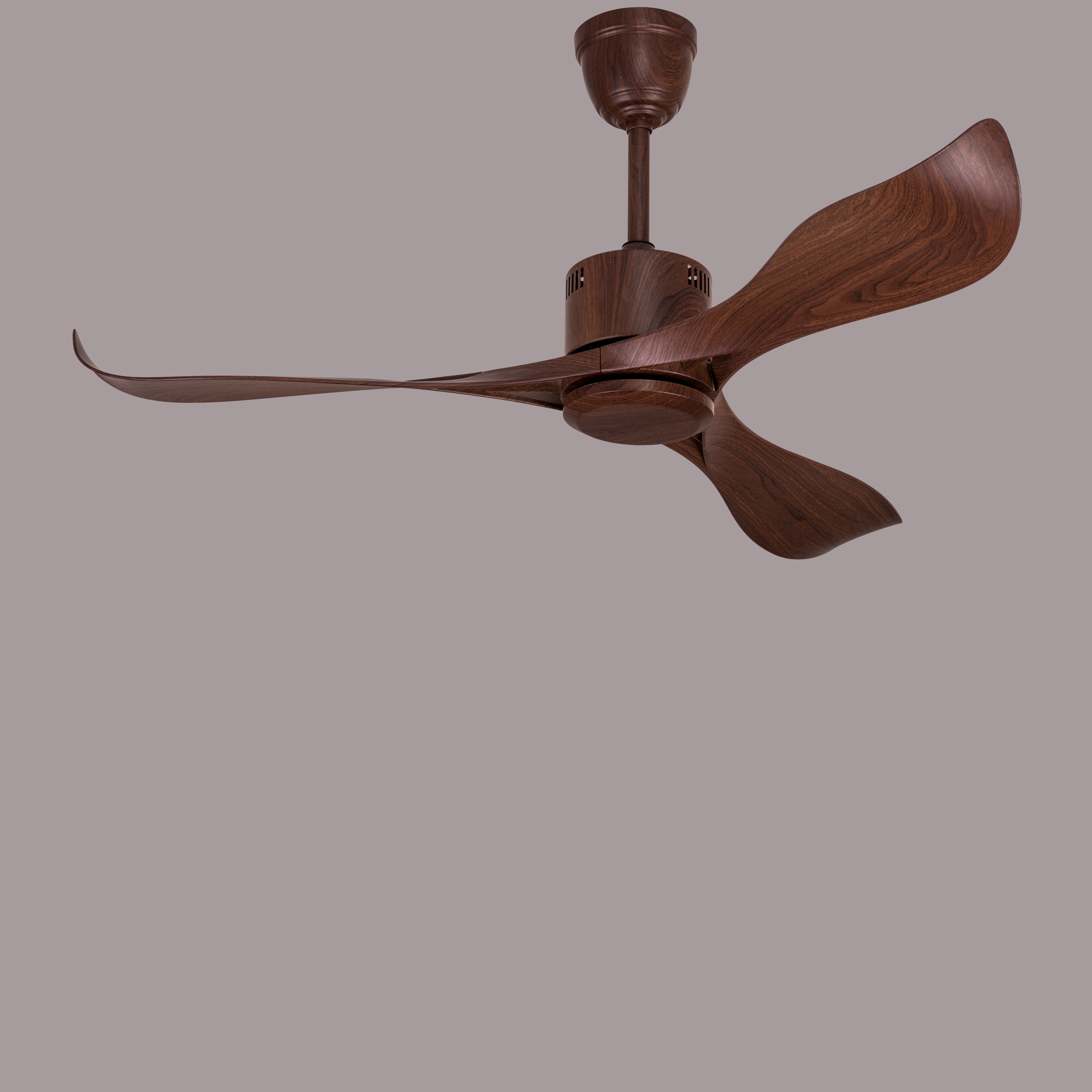 Marissa (132 cm Span, Walnut Finish Metal Body, Walnut Finish ABS Blades) Ceiling Fan