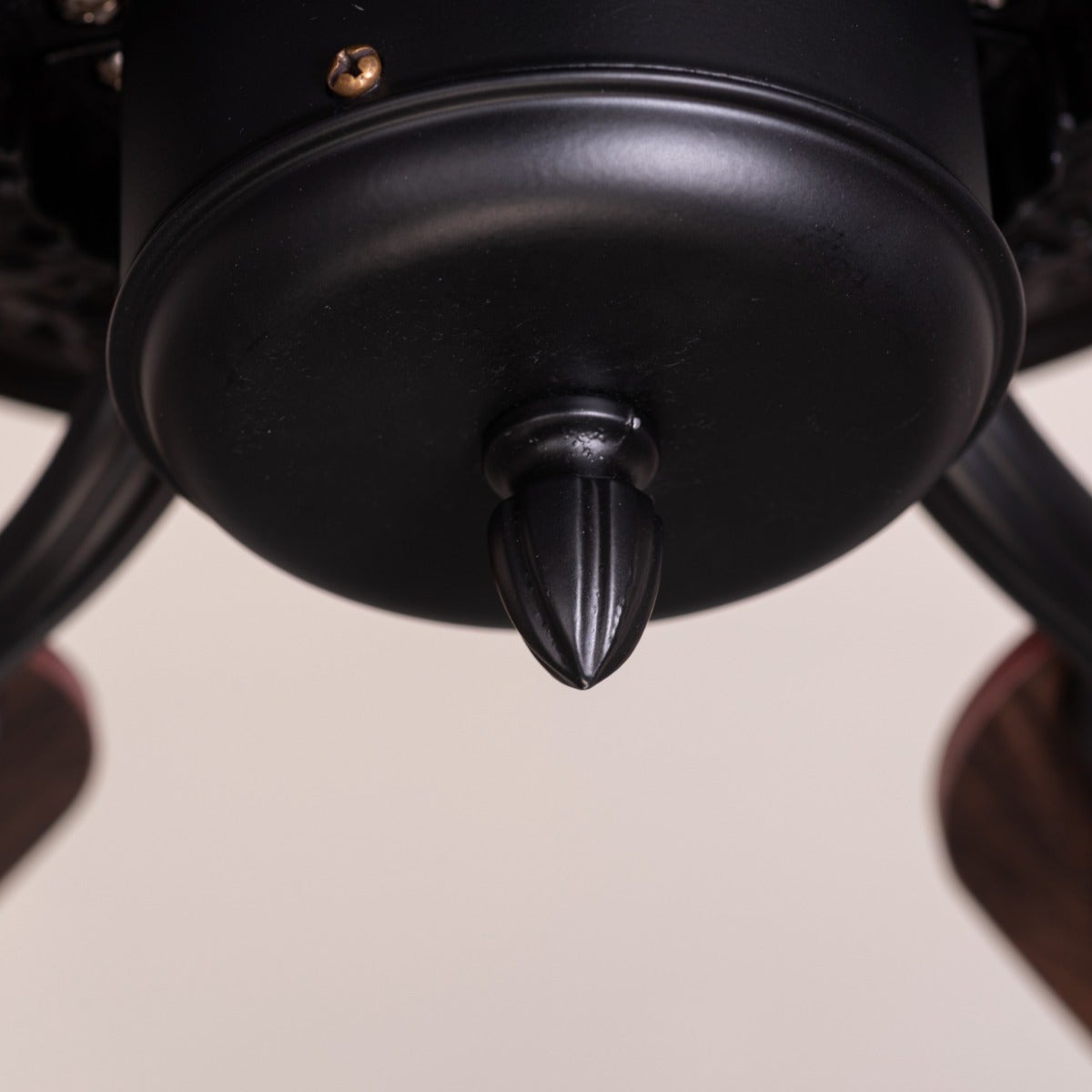 Big Sur (132 cm Span, Black Finish Metal Body, Teak Wood Finish Solid Wooden Blades) With Remote Control Ceiling Fan