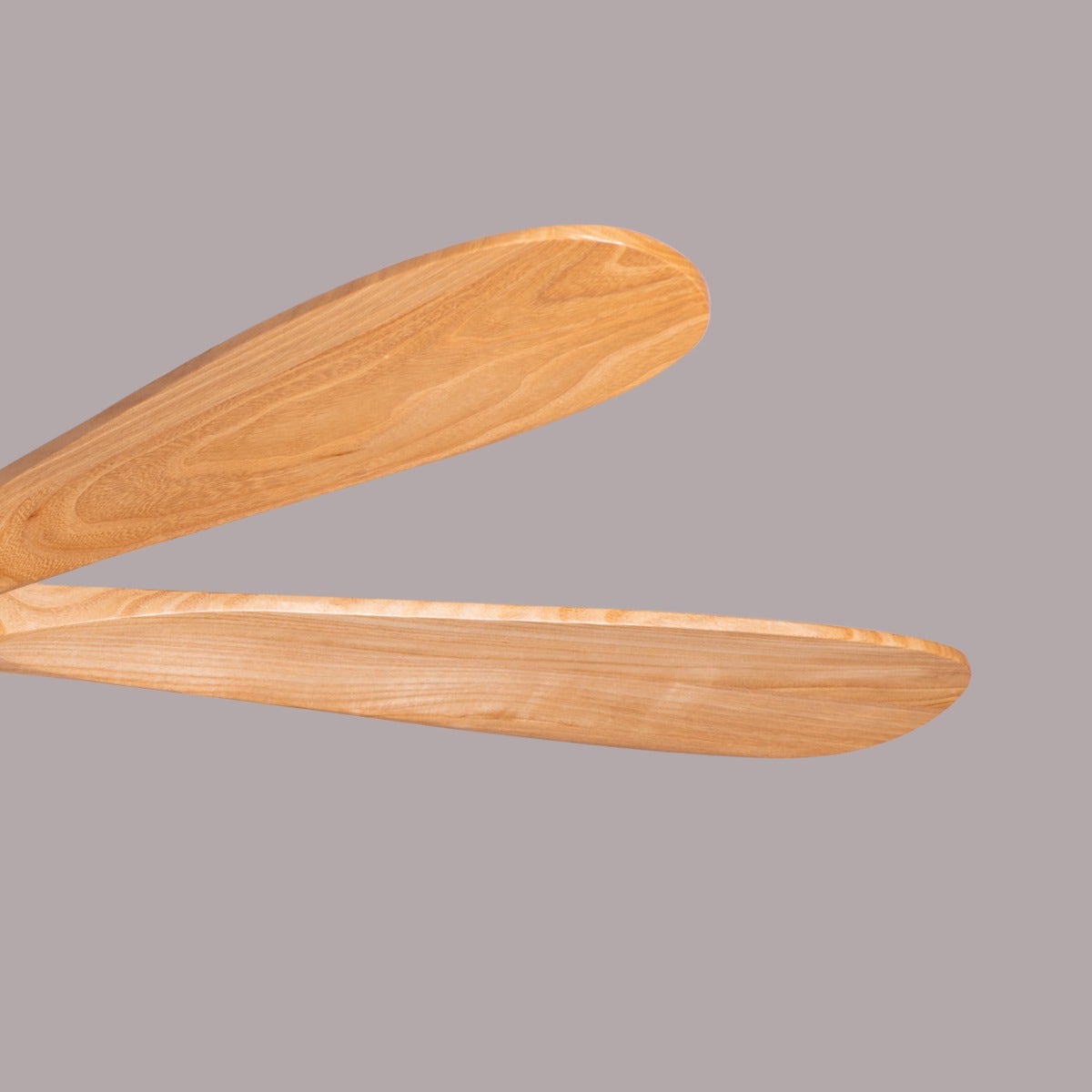 Carmel (132 cm Span, Grey Finish Metal Body, Maple Wood Finish Wooden Blades) Ceiling Fan