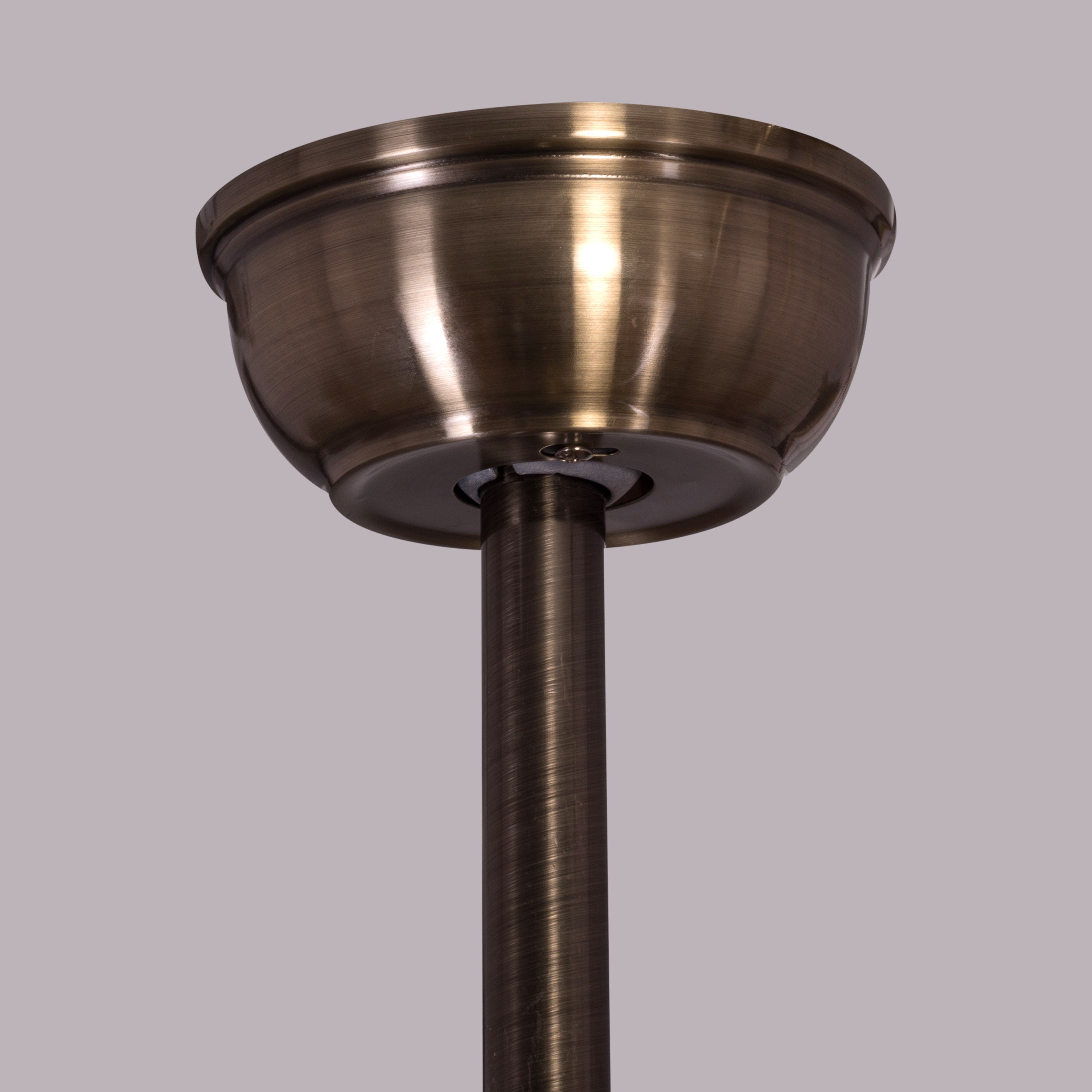 An Upgrade (142 cm Span, Antique Bronze Finish Metal Body, Walnut Finish MDF Blades) Dimmable LED With Remote Control Ceiling Fan