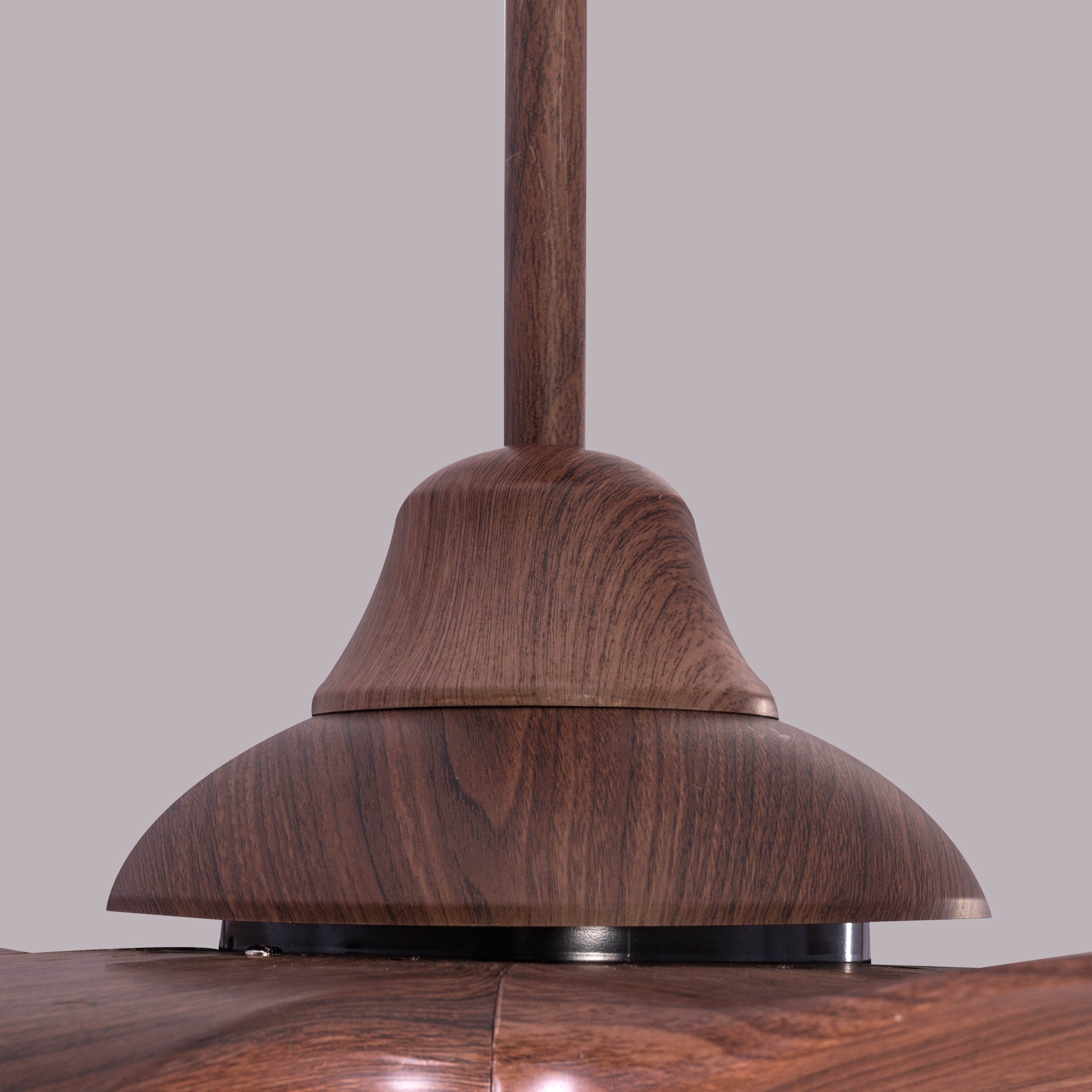 Revisited (152 cm Span, Walnut Finish Metal Body, Walnut Finish ABS Blades) Dimmable LED With Remote Control Ceiling Fan