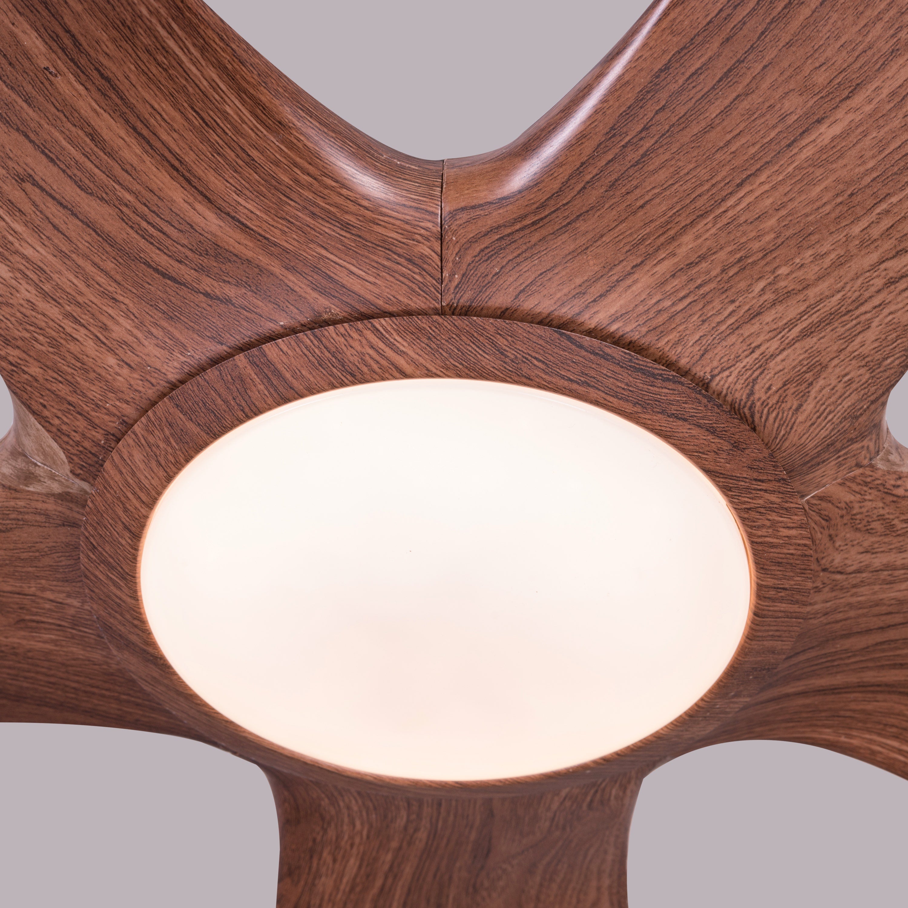 Revisited (152 cm Span, Walnut Finish Metal Body, Walnut Finish ABS Blades) Dimmable LED With Remote Control Ceiling Fan