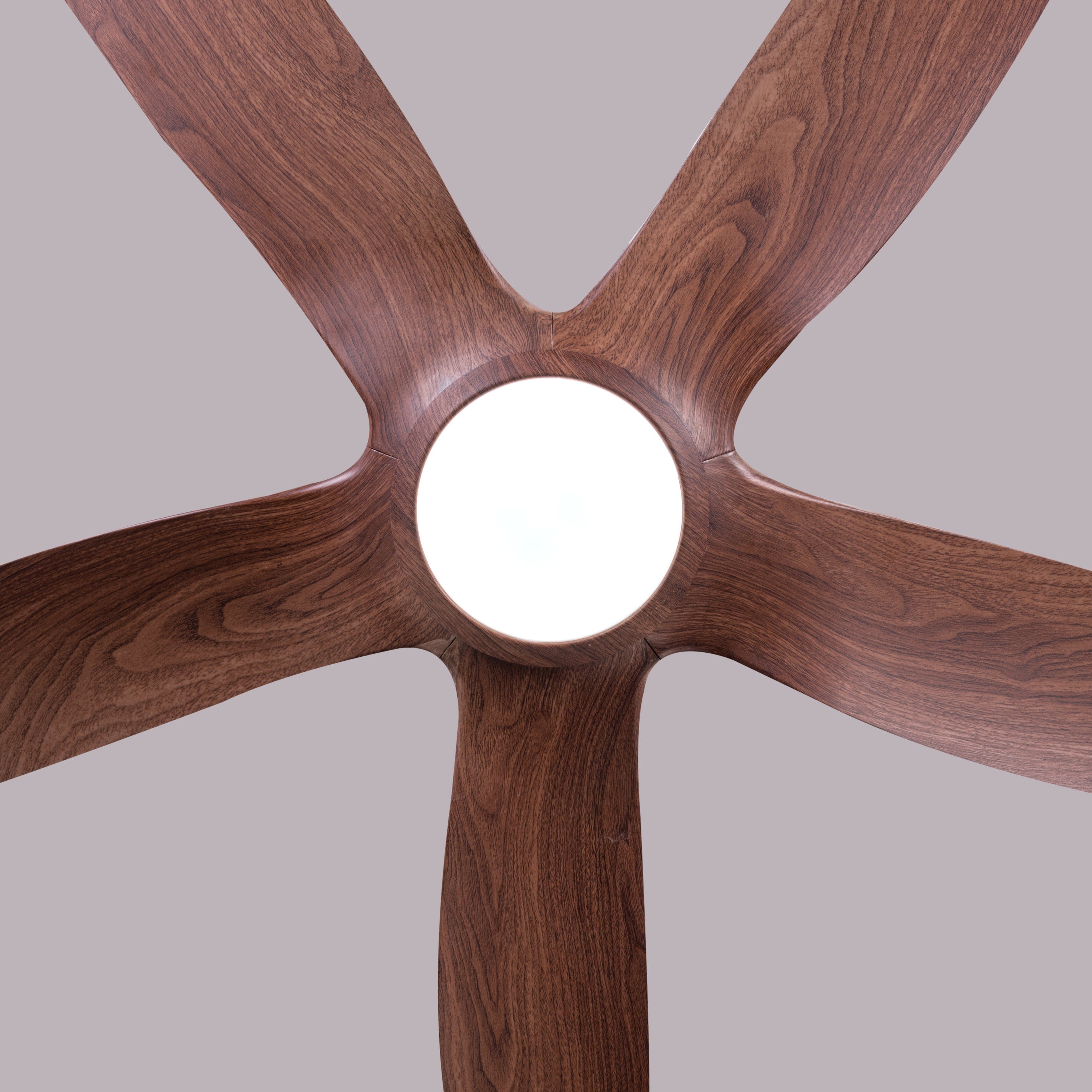 Revisited (152 cm Span, Walnut Finish Metal Body, Walnut Finish ABS Blades) Dimmable LED With Remote Control Ceiling Fan