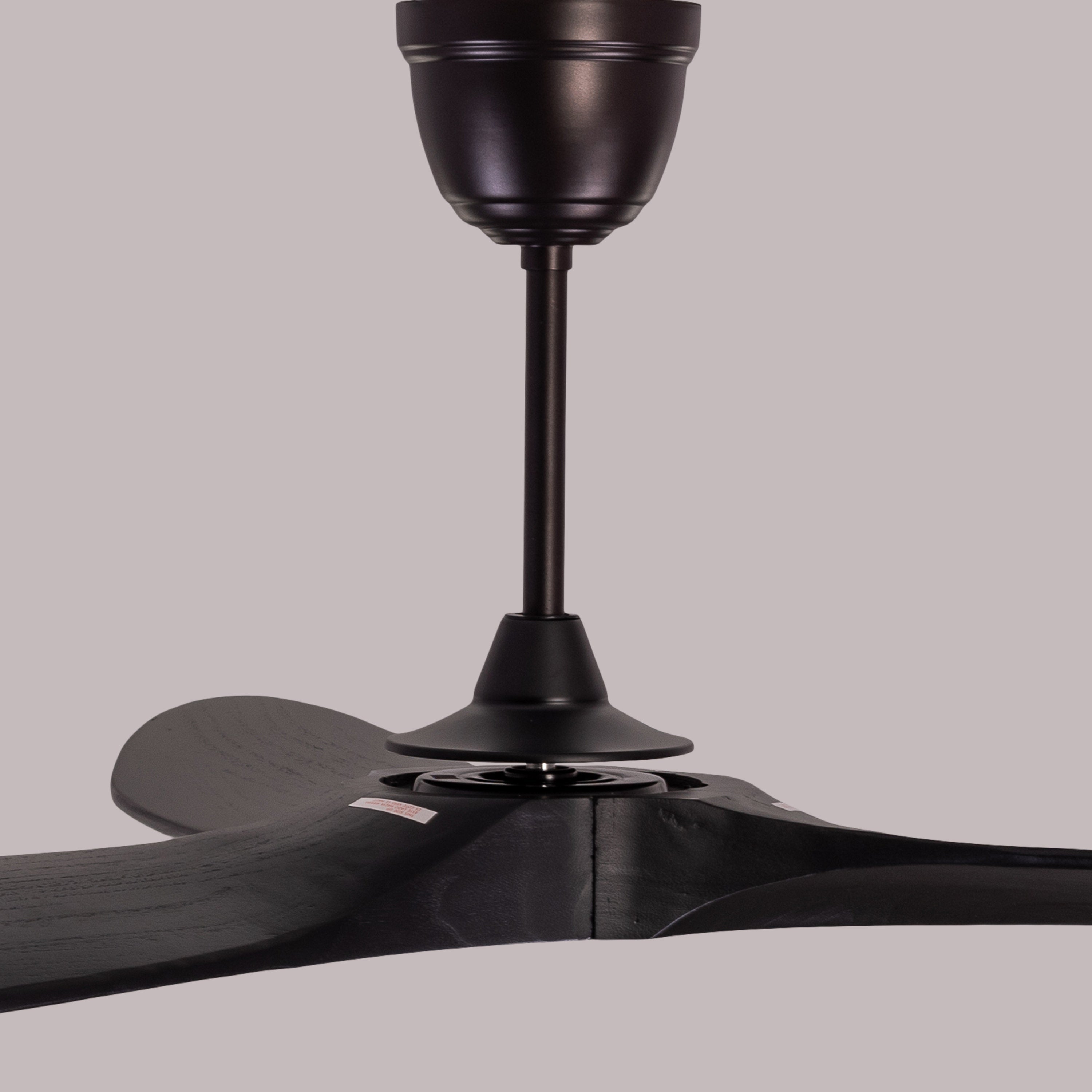 Devil's Advocate (132 cm Span, Black Metal Body, Black Finish Solid Wood) Designer Ceiling Fan