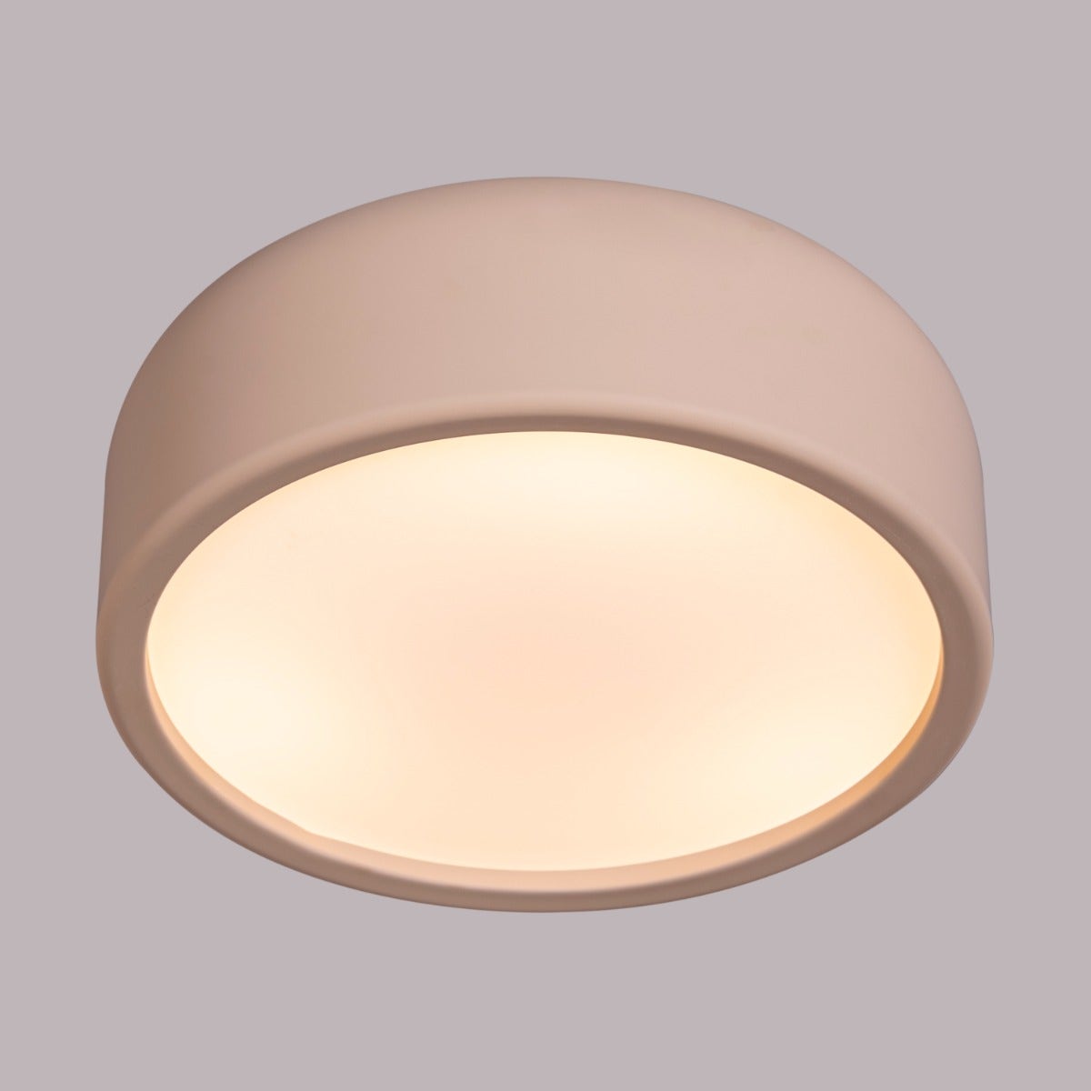 Artistic (19", Khakhi, Smart LED) Ceiling Light (3 Smart LED Bulbs Included)