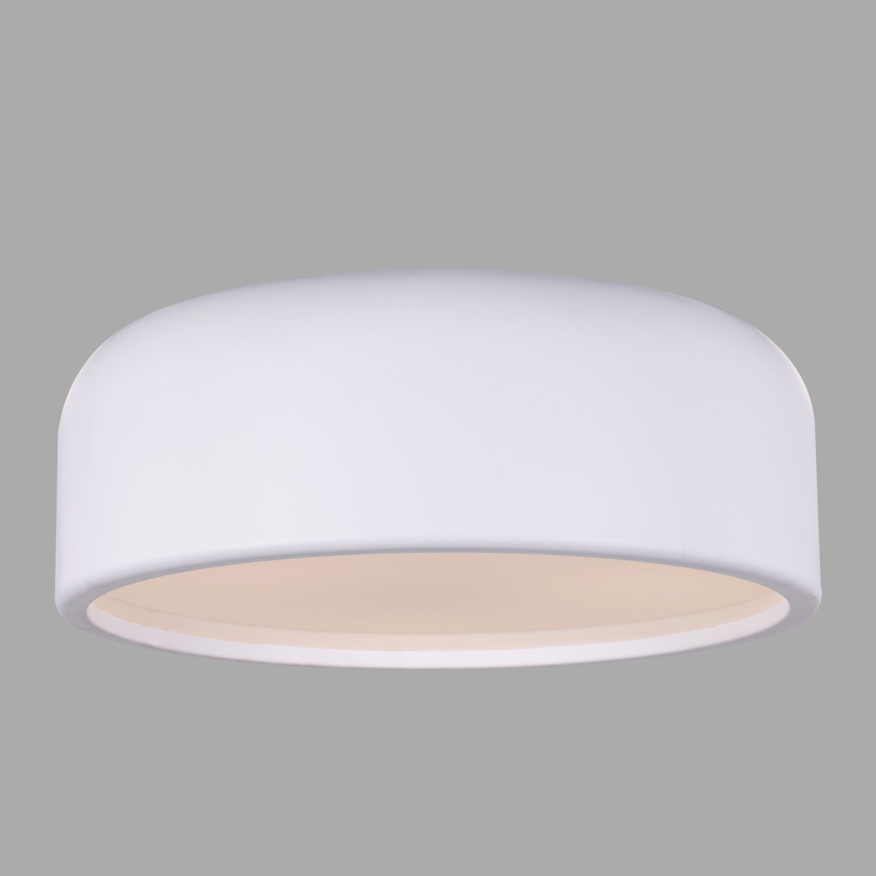 Artistic (14", White, Smart LED) Ceiling Light (3 Smart LED Bulbs Included)