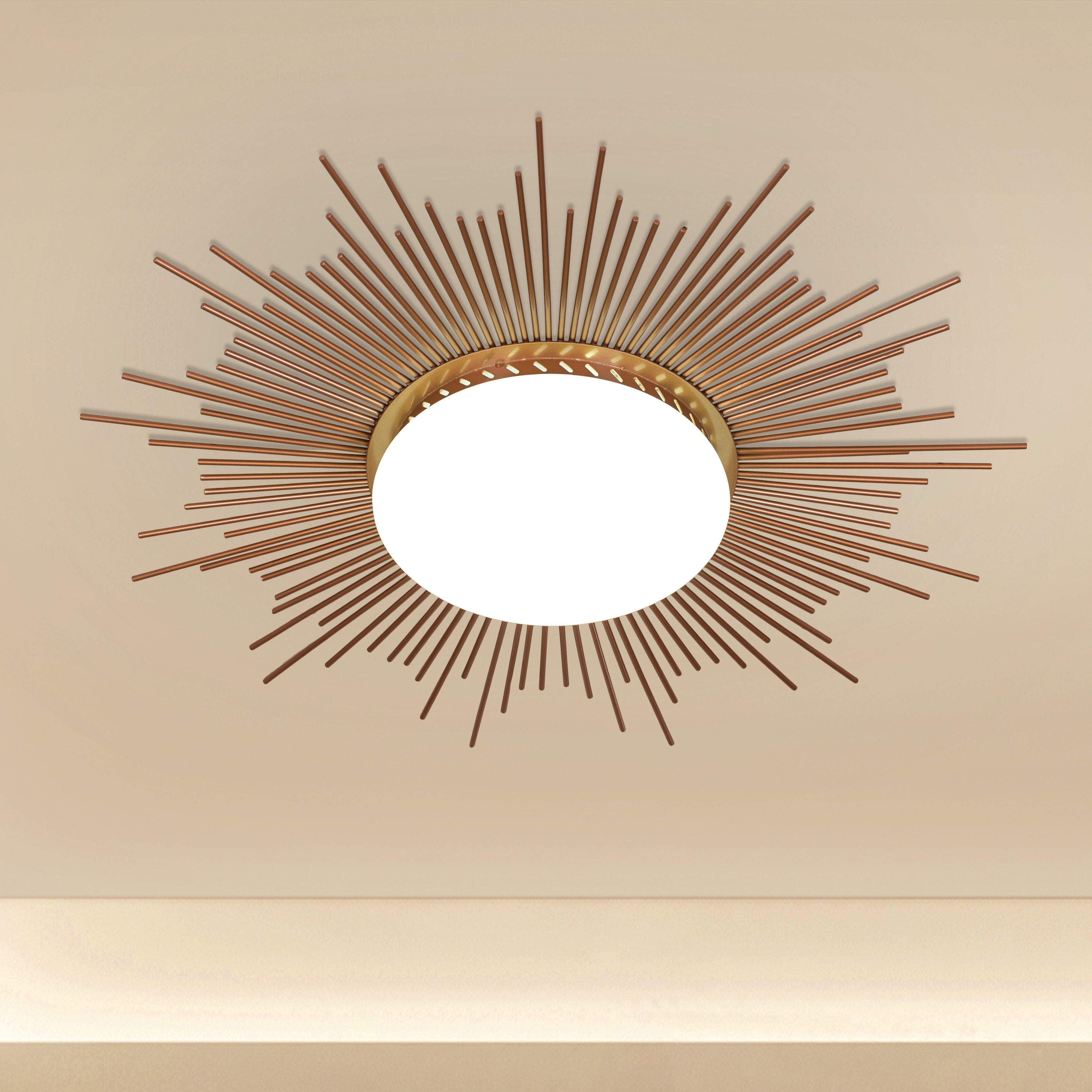 Sunshine (Gold, 3 Color LED) Ceiling Light