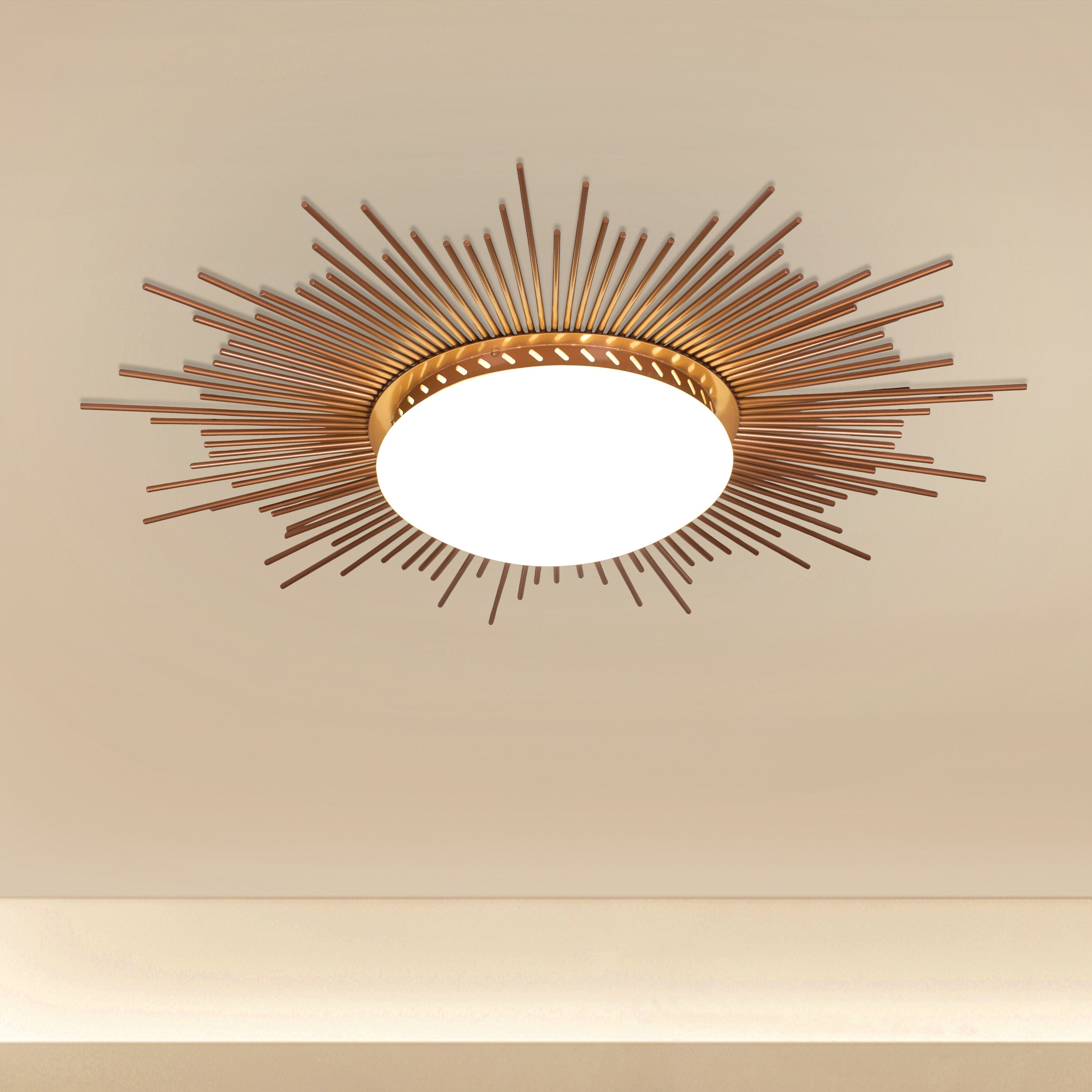 Sunshine (Gold, 3 Color LED) Ceiling Light