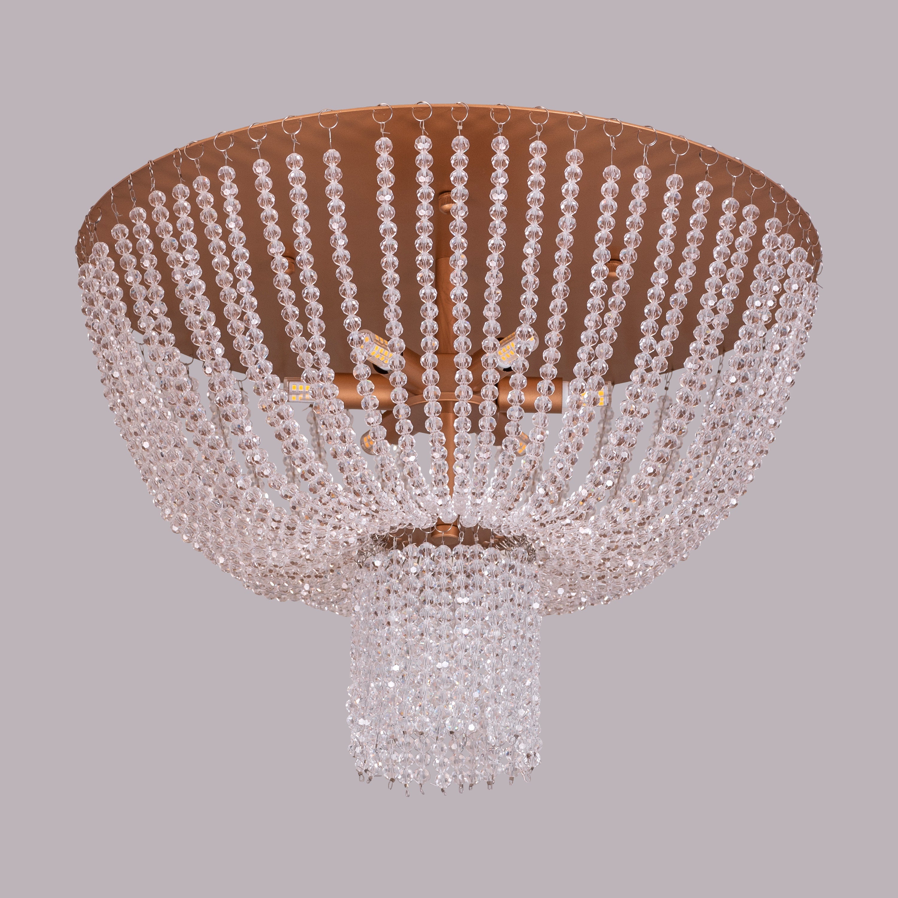 Warm Embrace (Gold) Crystal Ceiling Light
