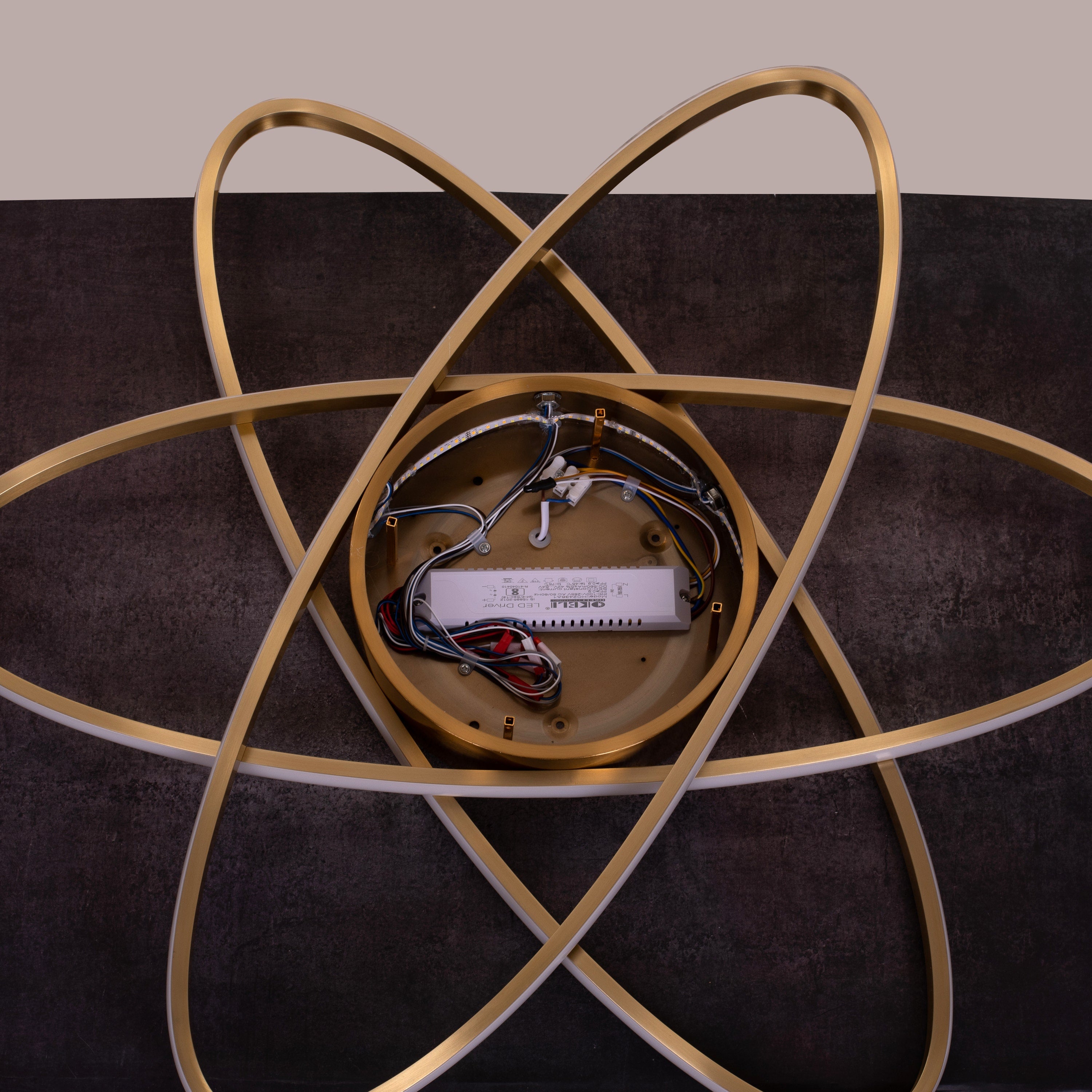 Make It Rain (Gold, 3 Colour Dimmable LED with Remote Control) Crystal Ceiling Light