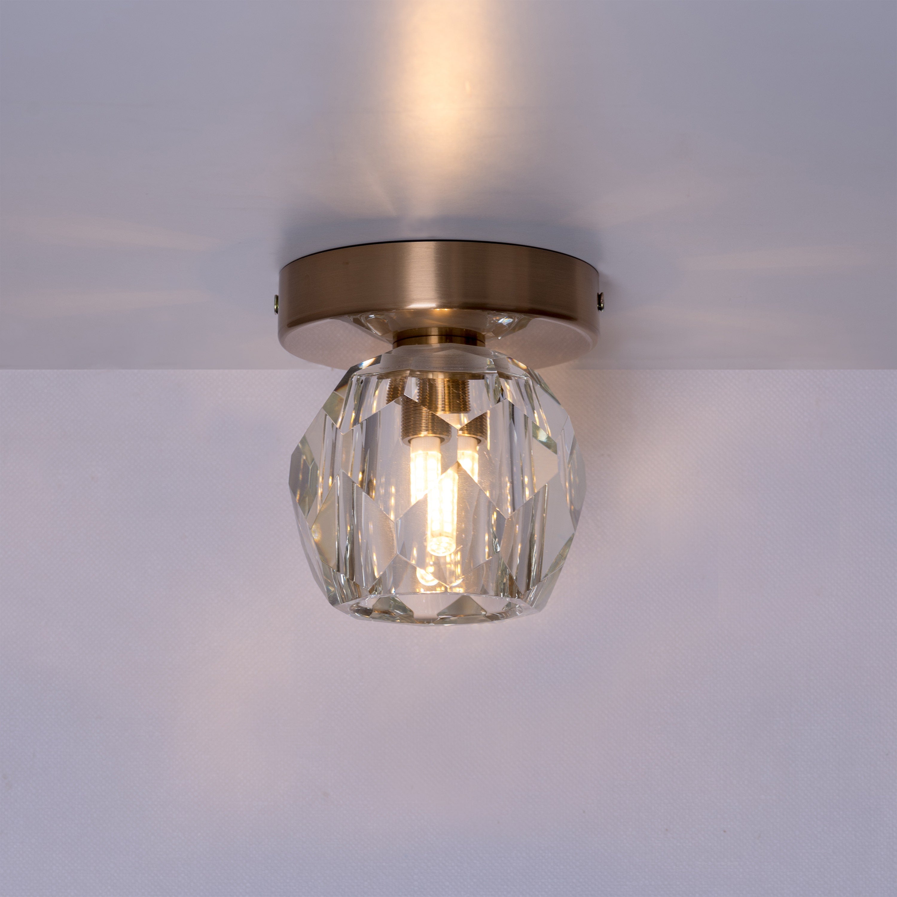 White Diamond (Gold) Ceiling Light