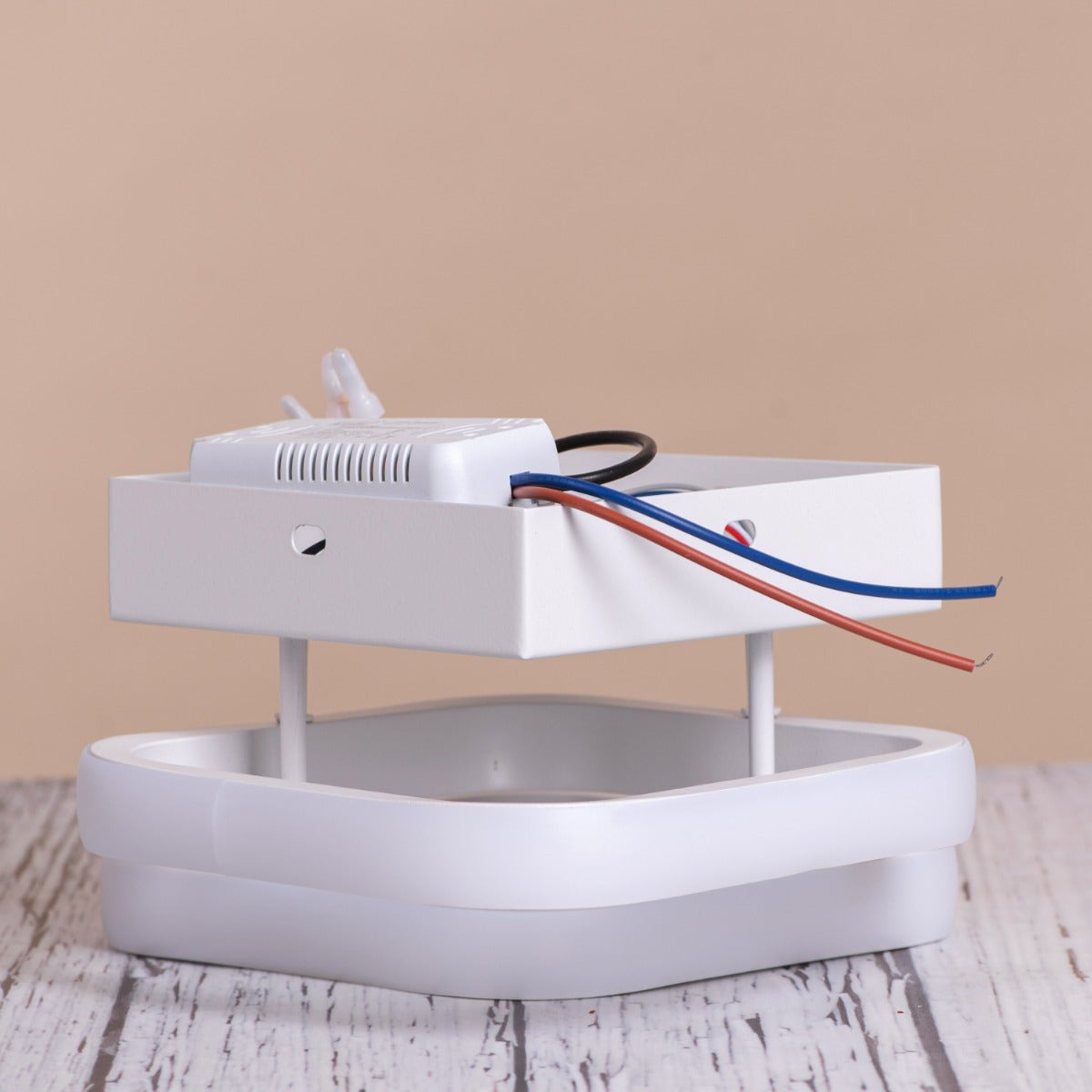 Light The Way (Square, White, 3 Color Dimmable LED with Remote Control) Ceiling Light