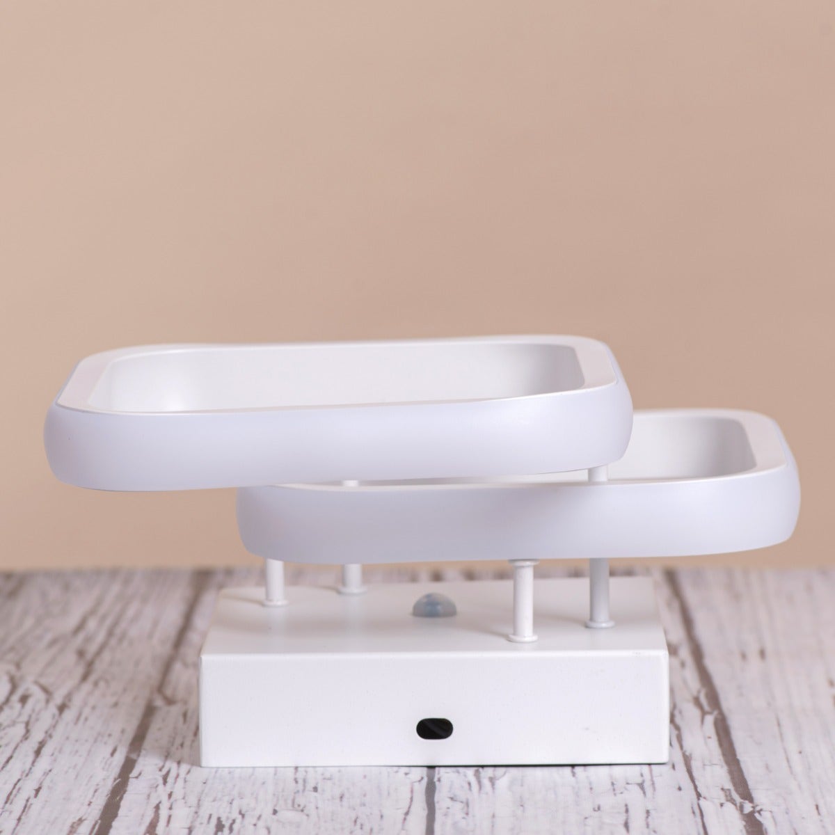 Light The Way (Square, White, 3 Color Dimmable LED with Remote Control) Ceiling Light