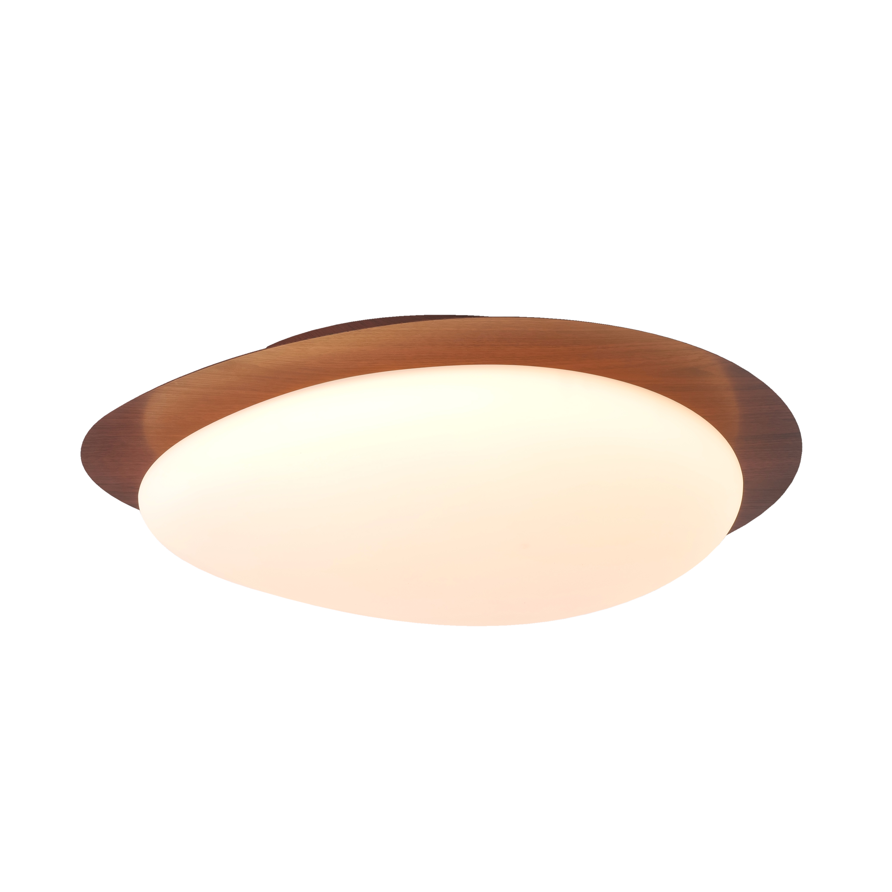 Saturn Skies (White/Wood) Ceiling Light