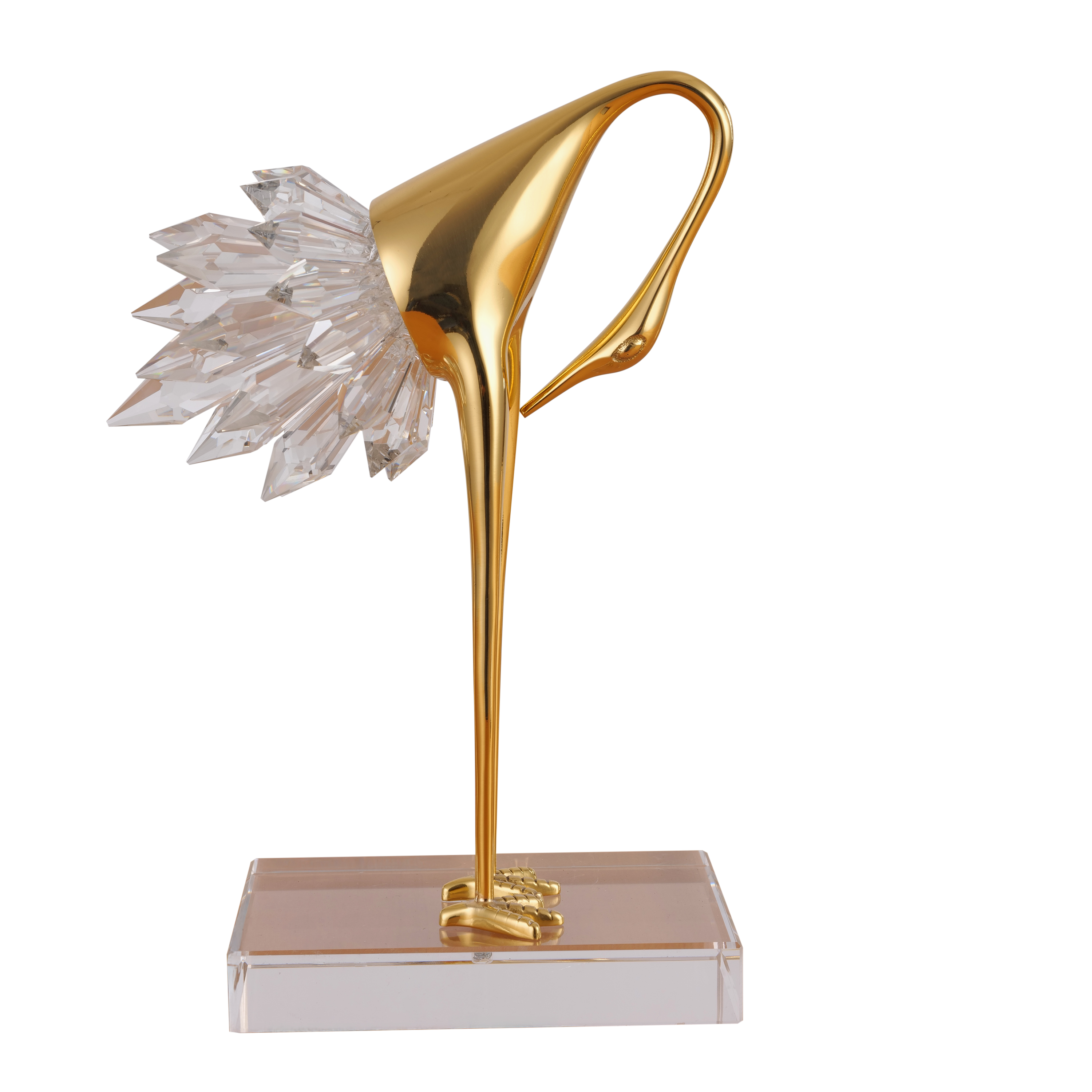 Fretting Flamingo (White/Gold)
