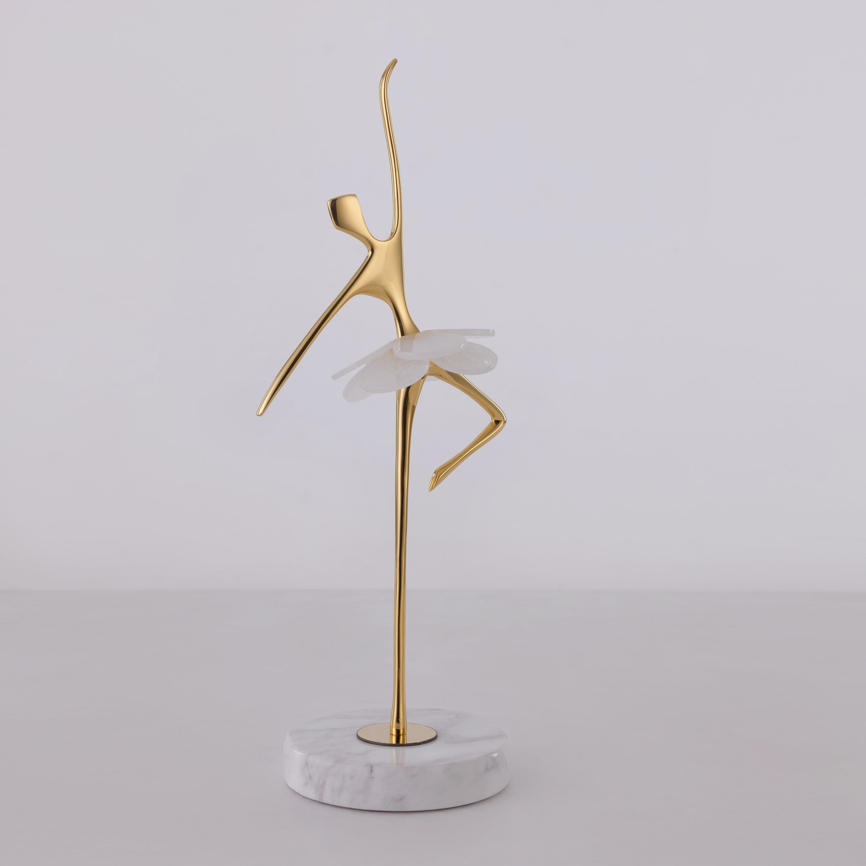 Poised (White/Gold) Marble