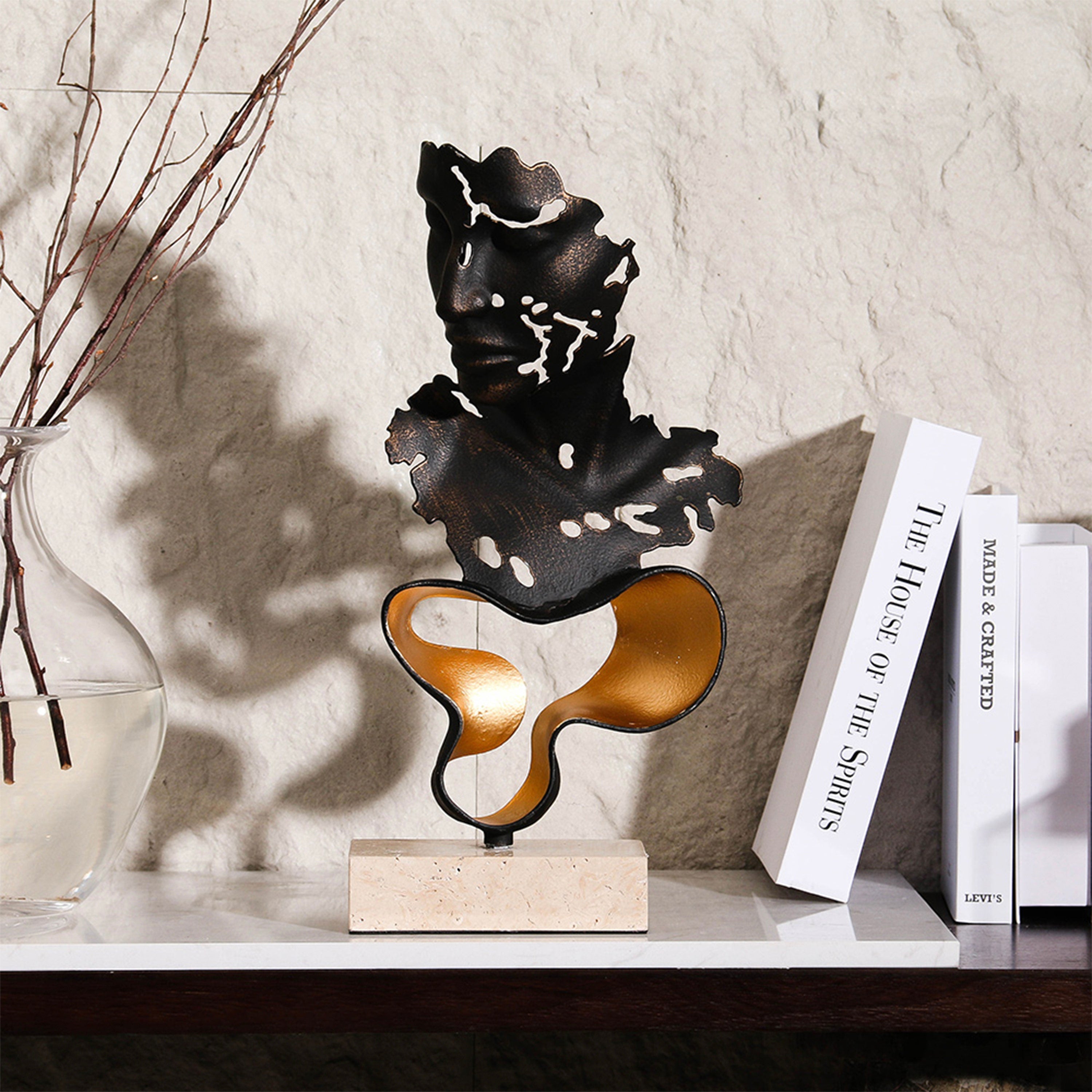 Golden Fracture Home Decor