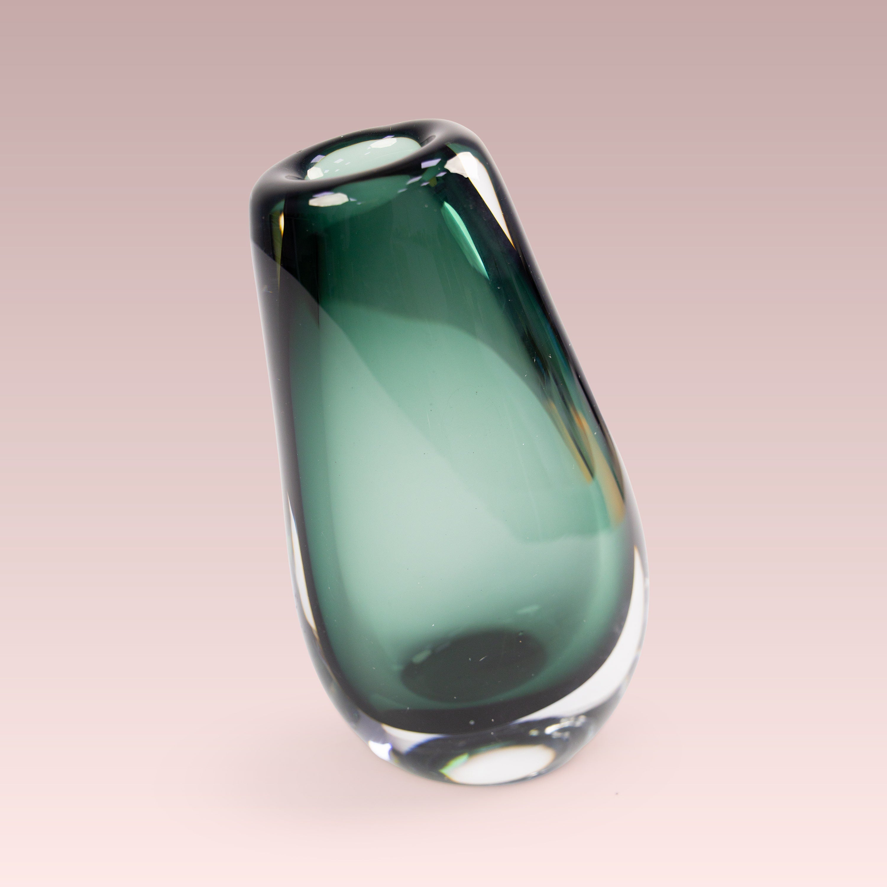 Riverdrop (Green,Large) Glass Vase