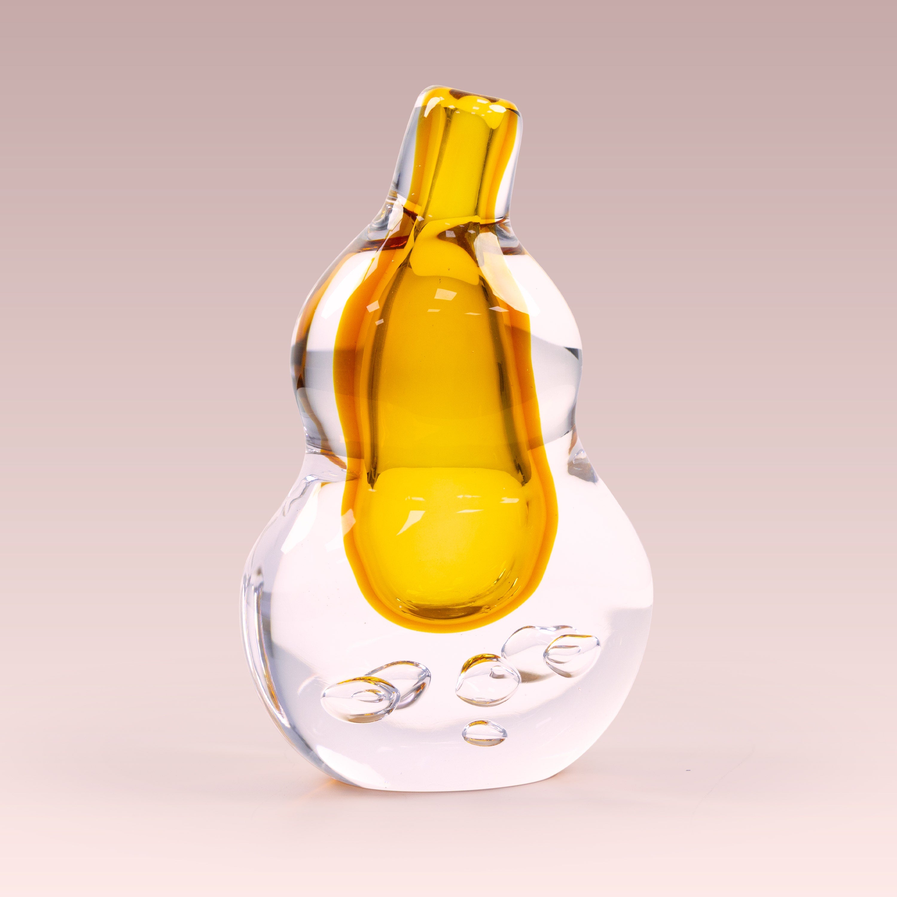 Sunstone Halo (Yellow) Glass Vase