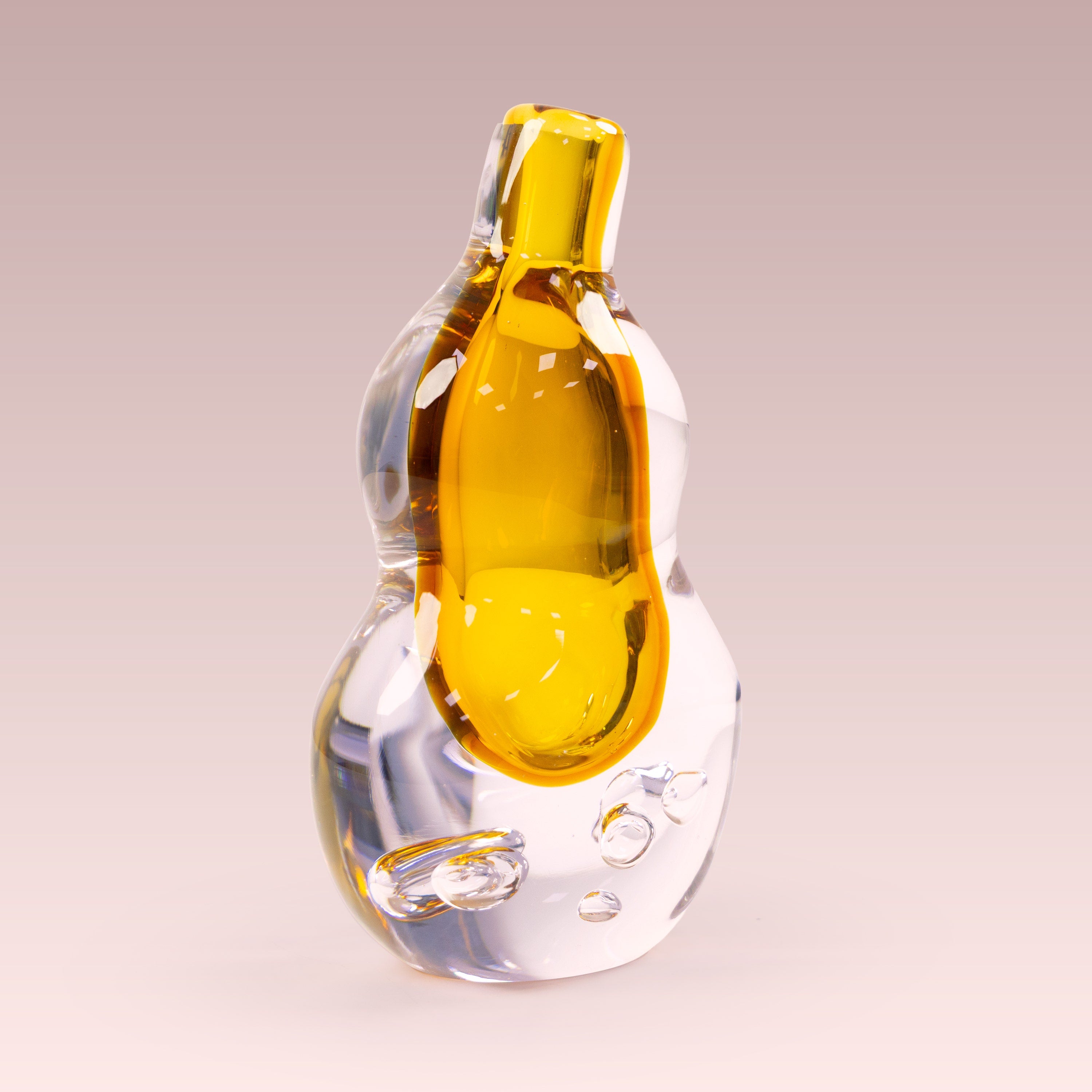 Sunstone Halo (Yellow) Glass Vase