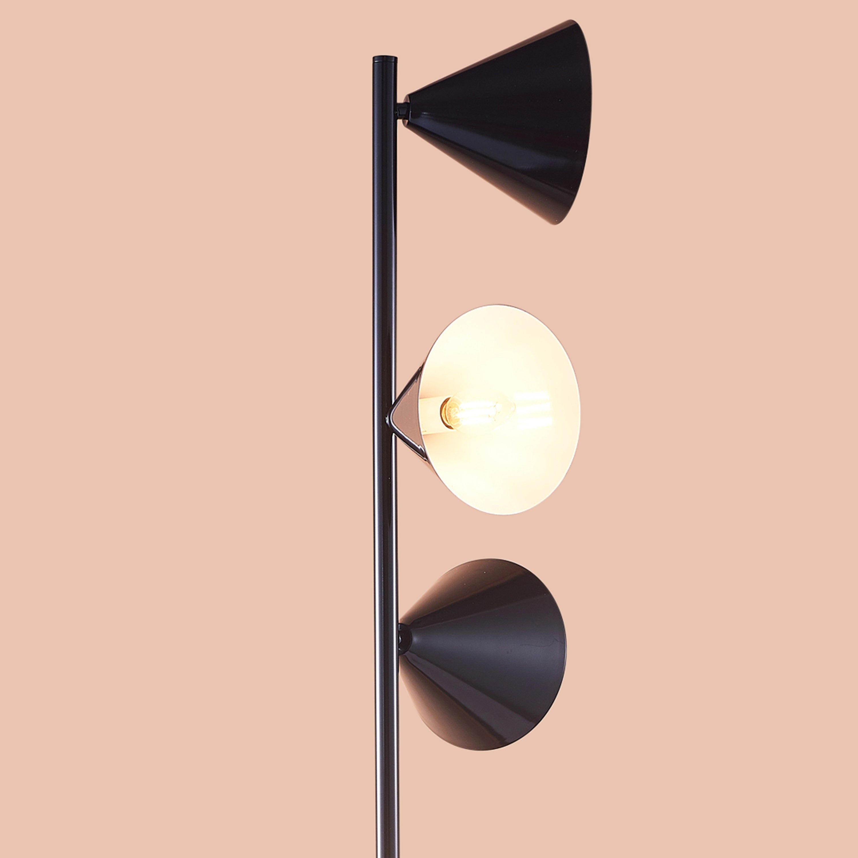 Two's Company (Black) Floor Lamp