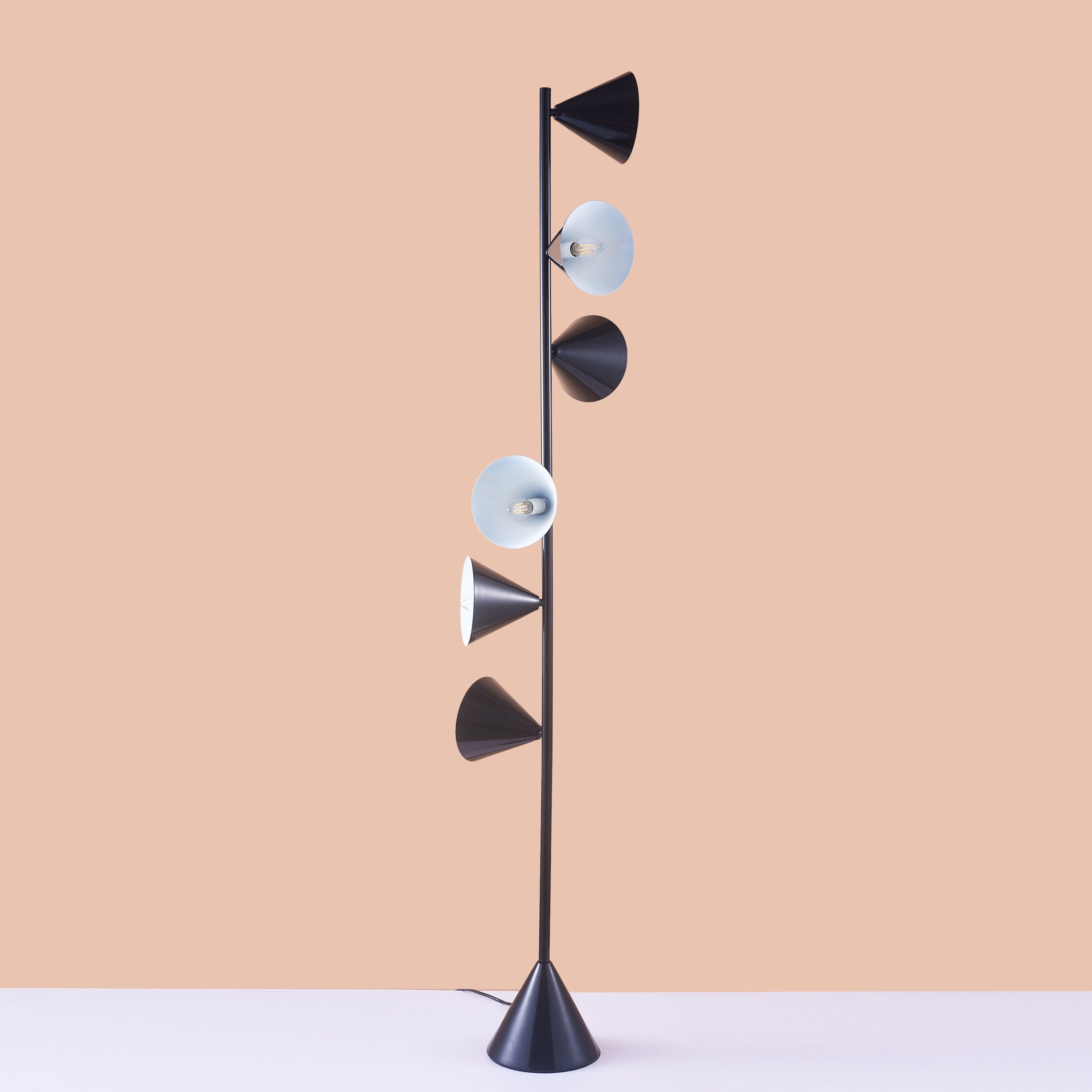 Two's Company (Black) Floor Lamp