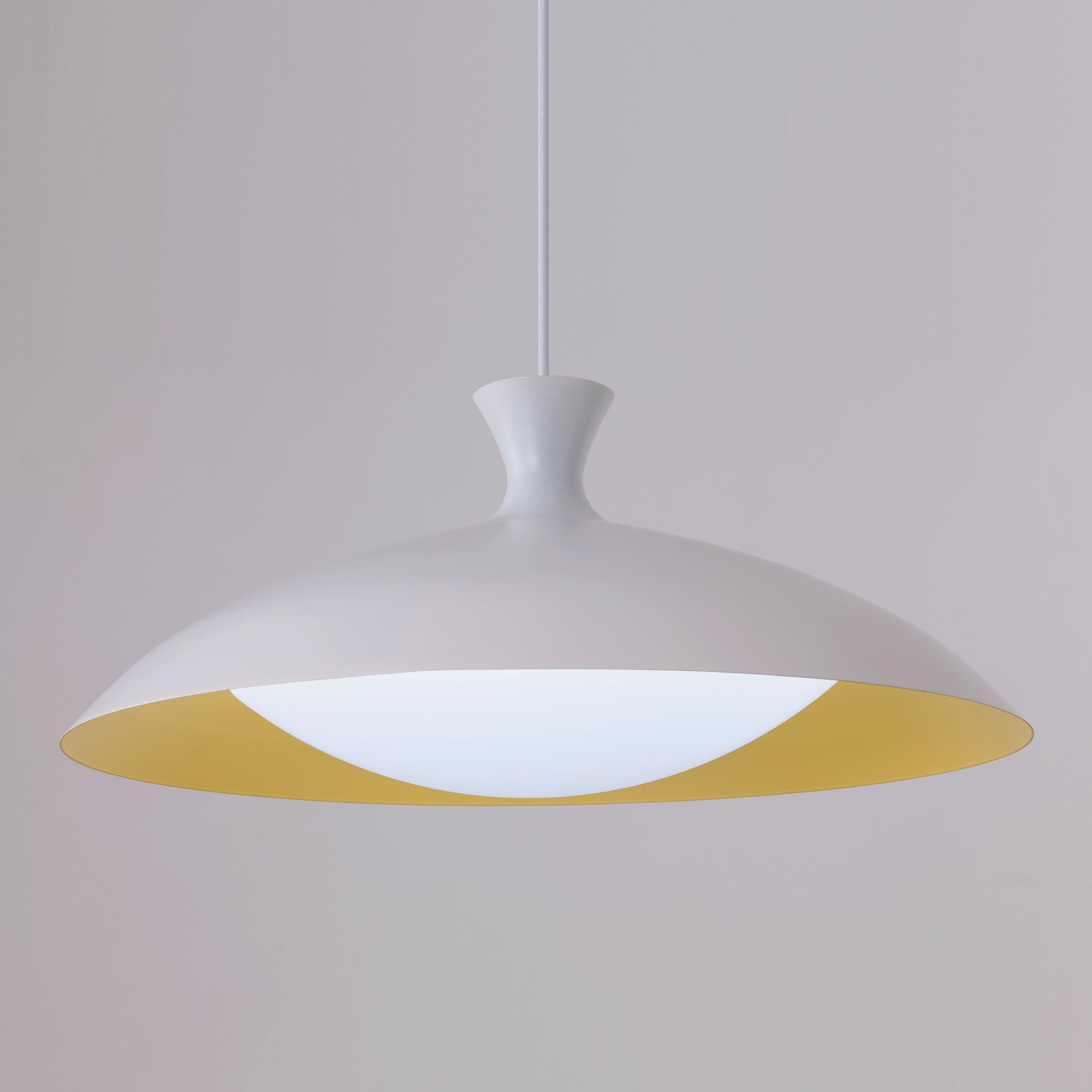 Angle Island (White/Yellow) Pendant Light