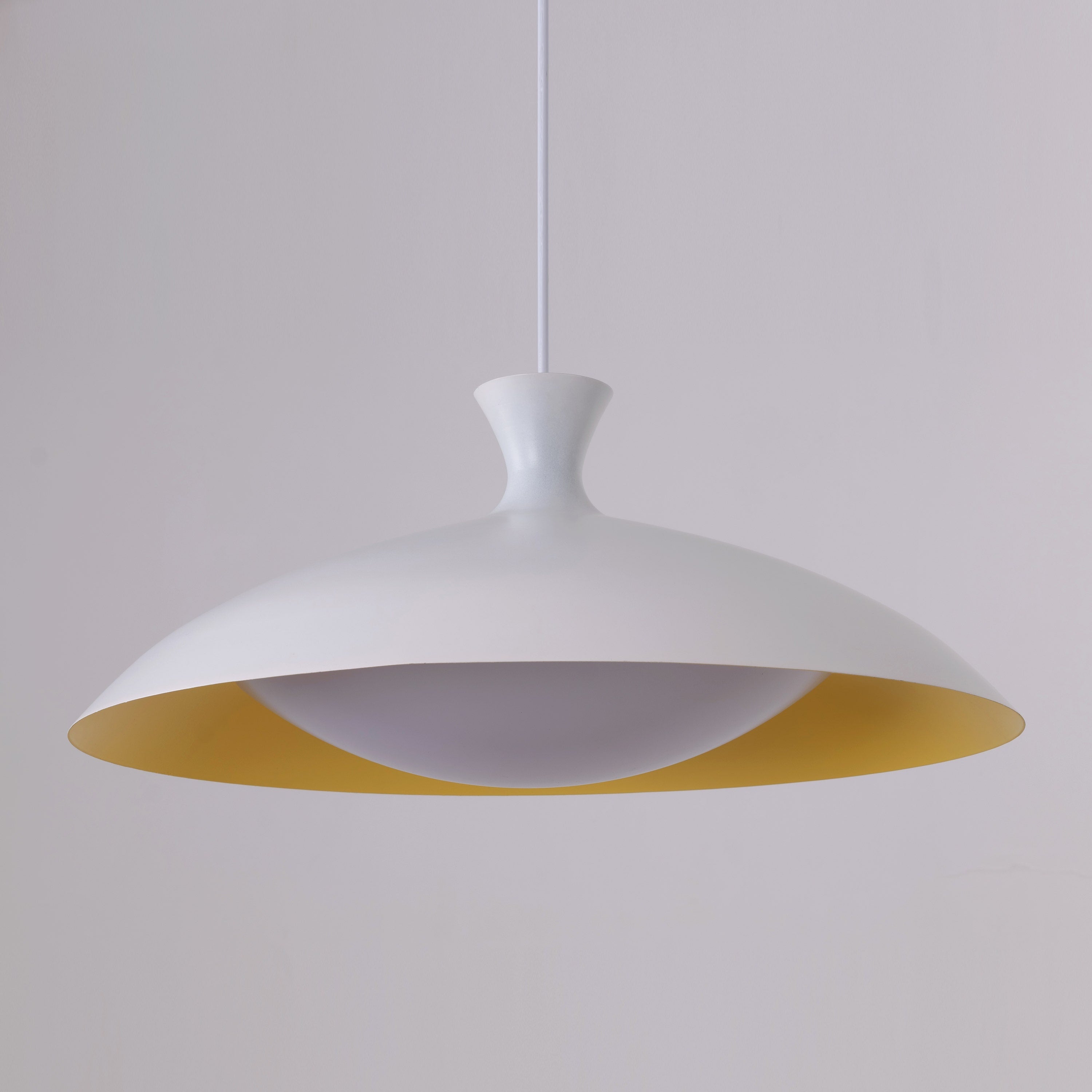 Angle Island (White/Yellow) Pendant Light