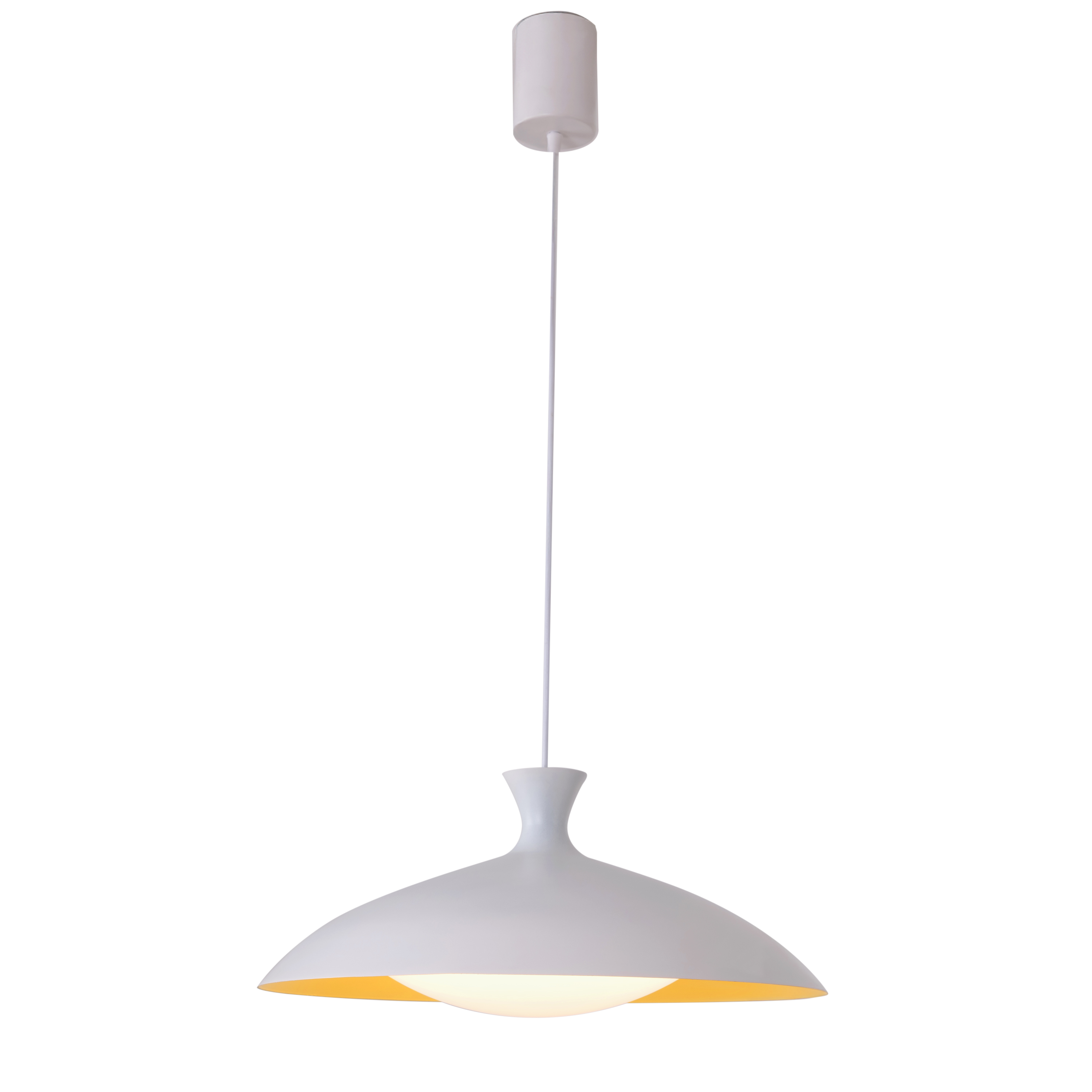 Angle Island (White/Yellow) Pendant Light