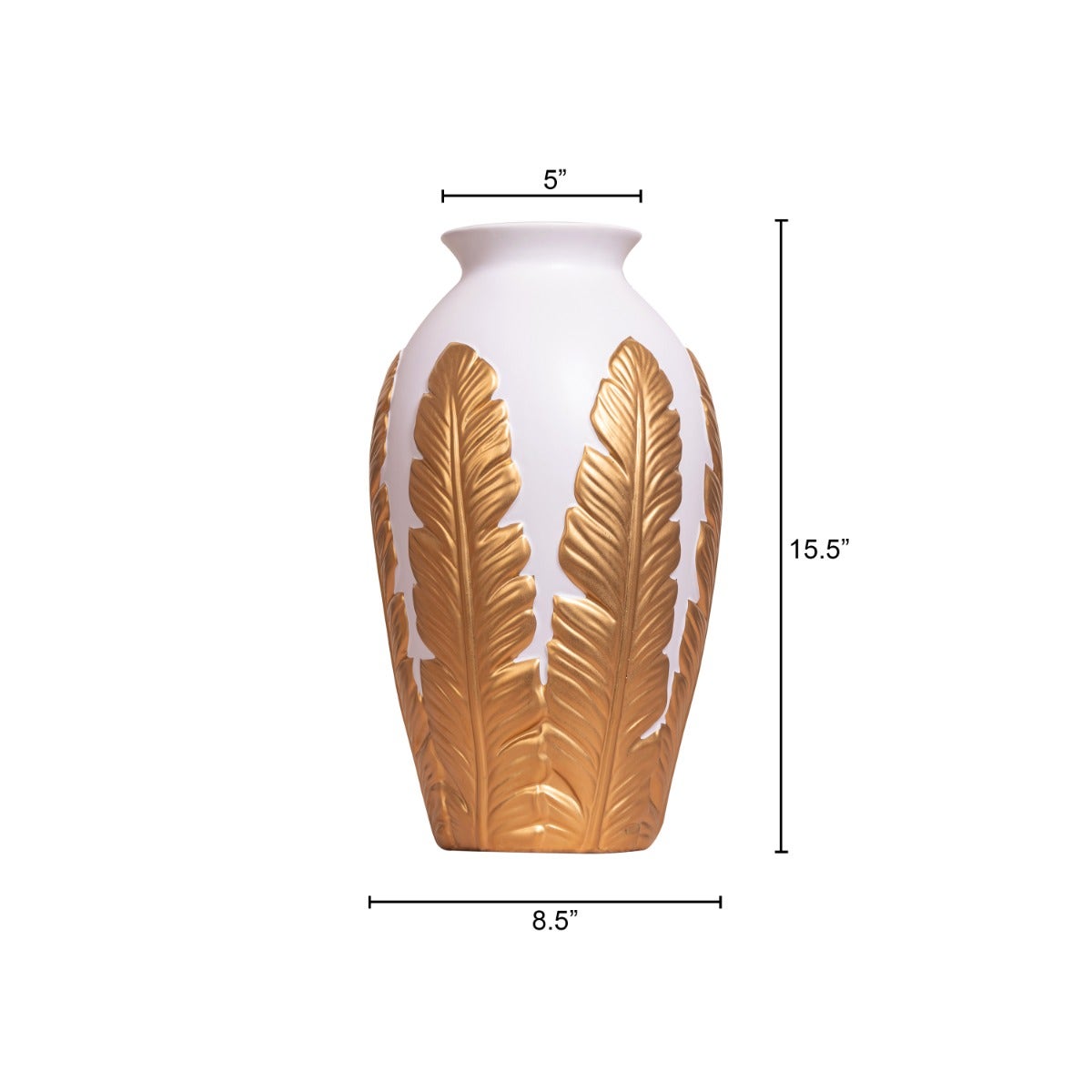 Desert Dream (Gold/ White) Ceramic Vase