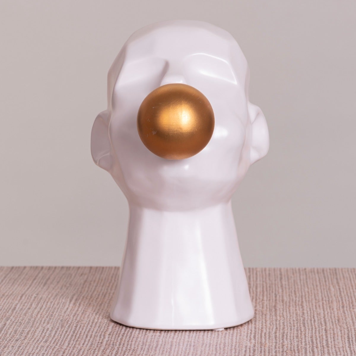 Bubble Trouble (Gold/ White) Ceramic Home Decor