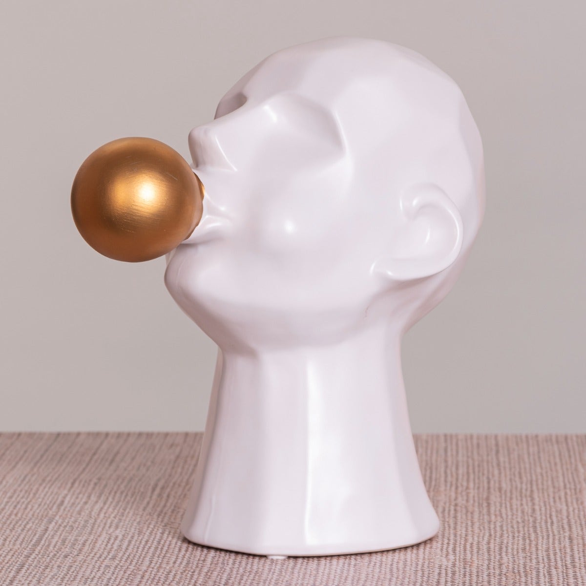 Bubble Trouble (Gold/ White) Ceramic Home Decor