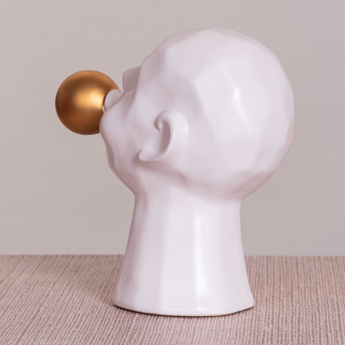 Bubble Trouble (Gold/ White) Ceramic Home Decor