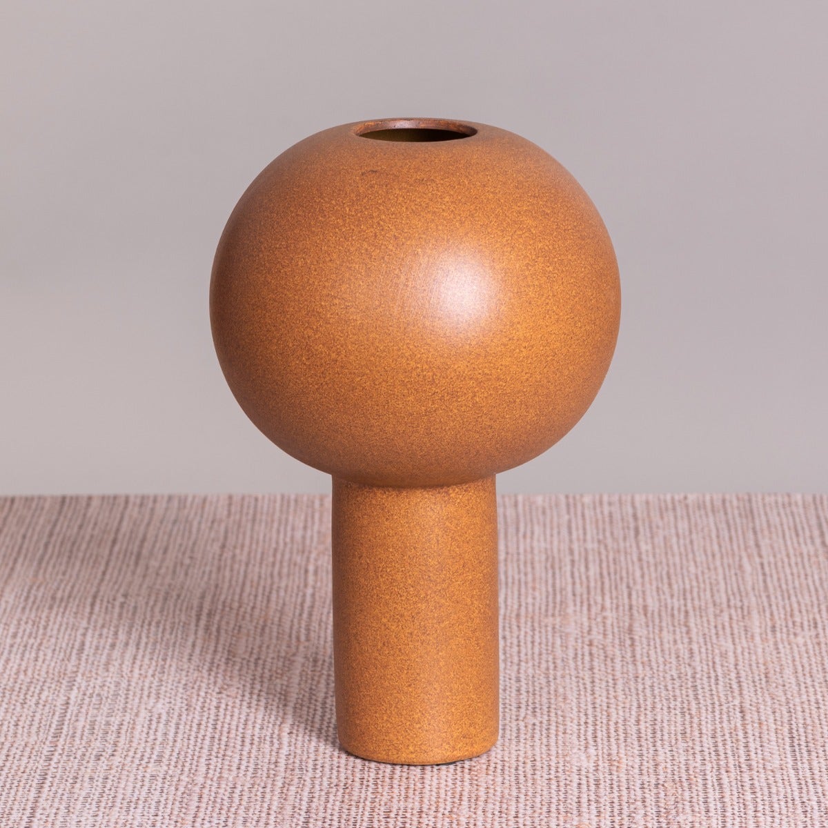 Based On (Yellow Ochre) Ceramic Vase