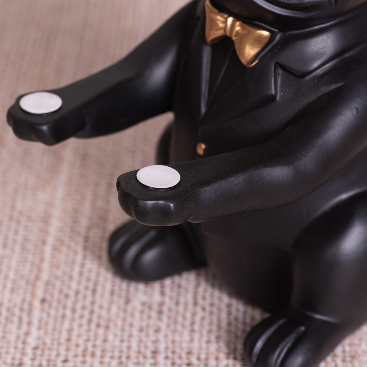 At your Service (Black, Gold) Home Decor Tray