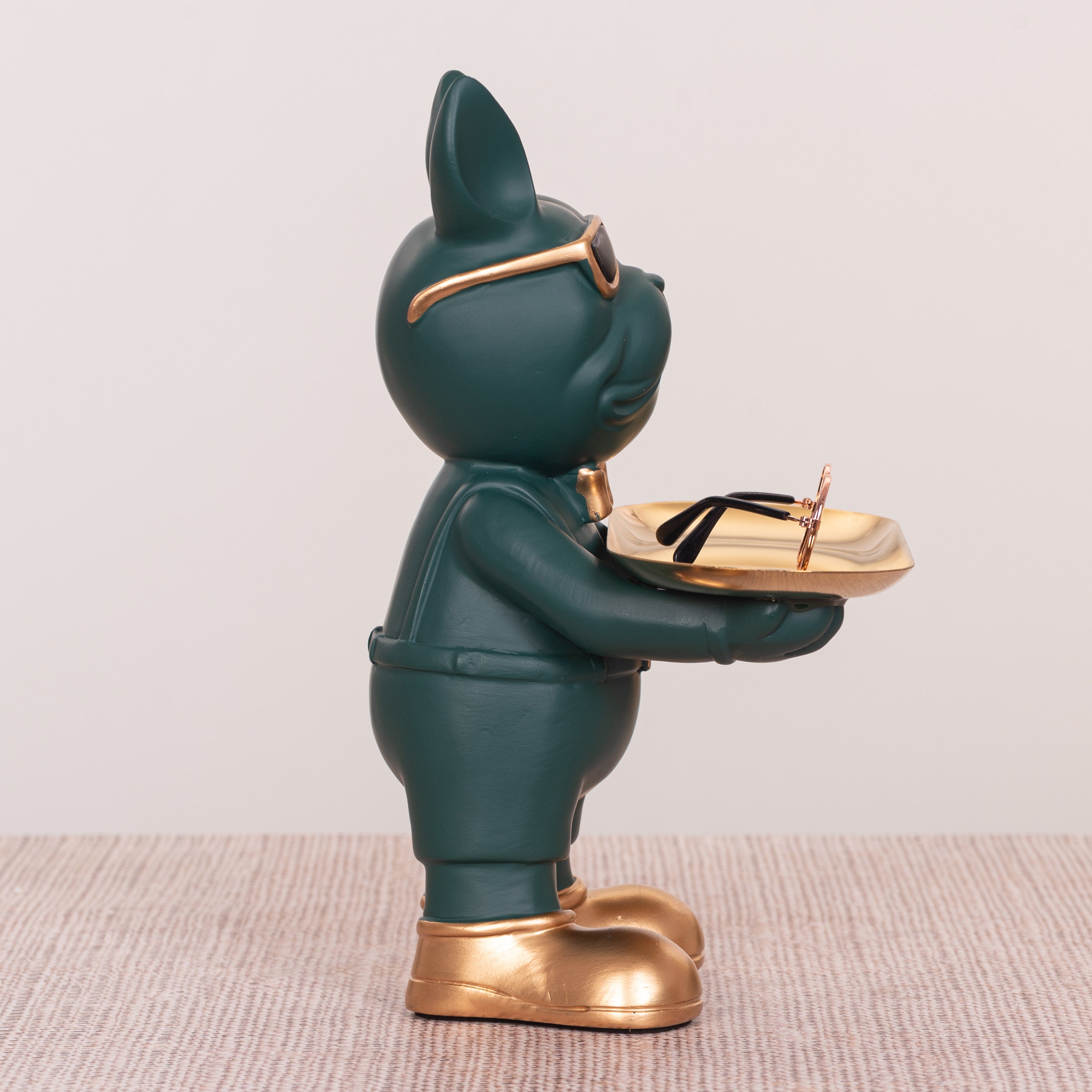 Swag Life (Green, Gold) Home Decor Tray